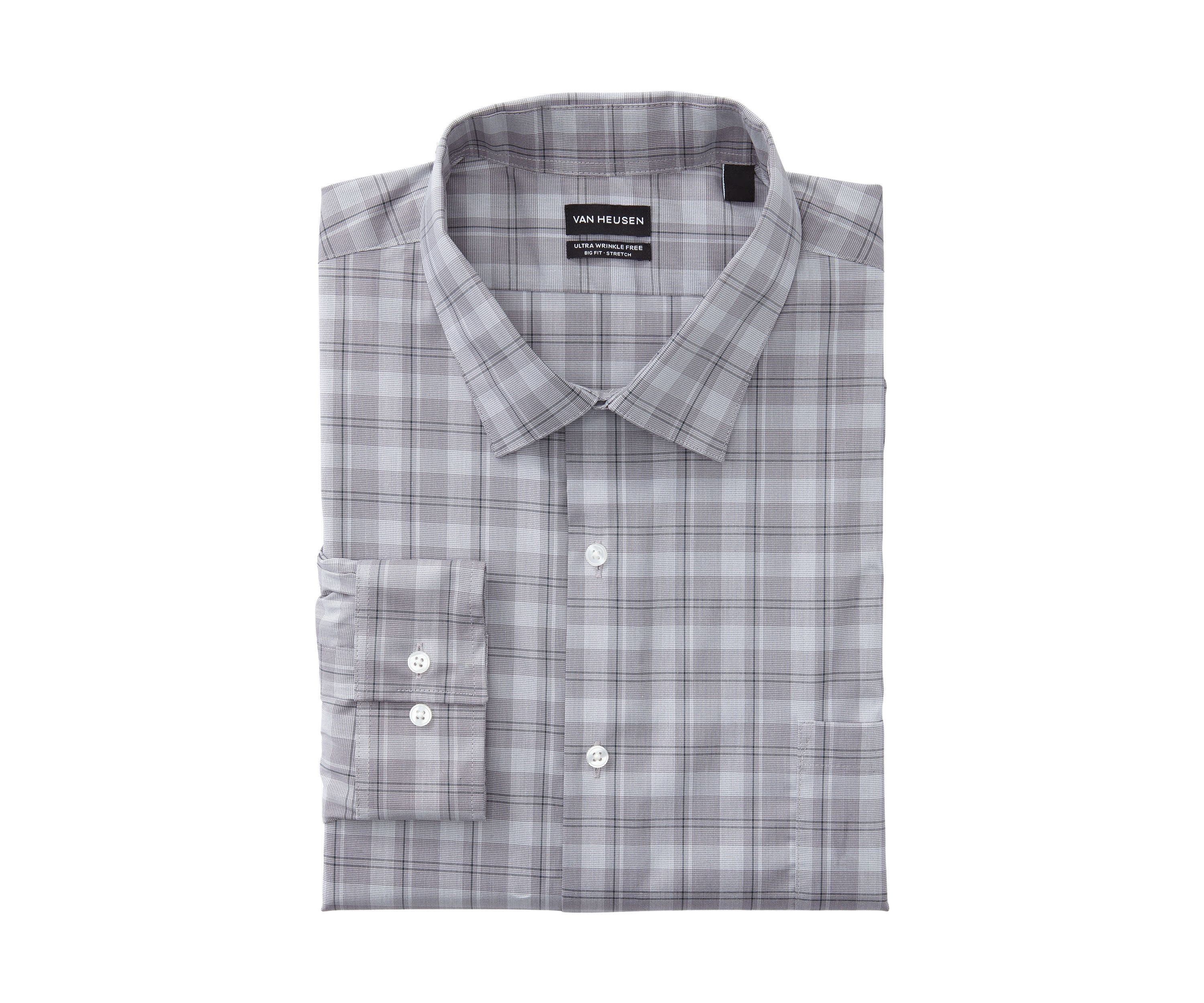 Big & Tall Ultra Wrinkle Free Stretch Collar Shirt