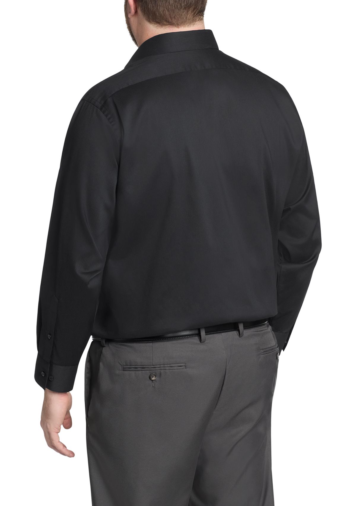 Big & Tall Satin Straight Fit Shirt