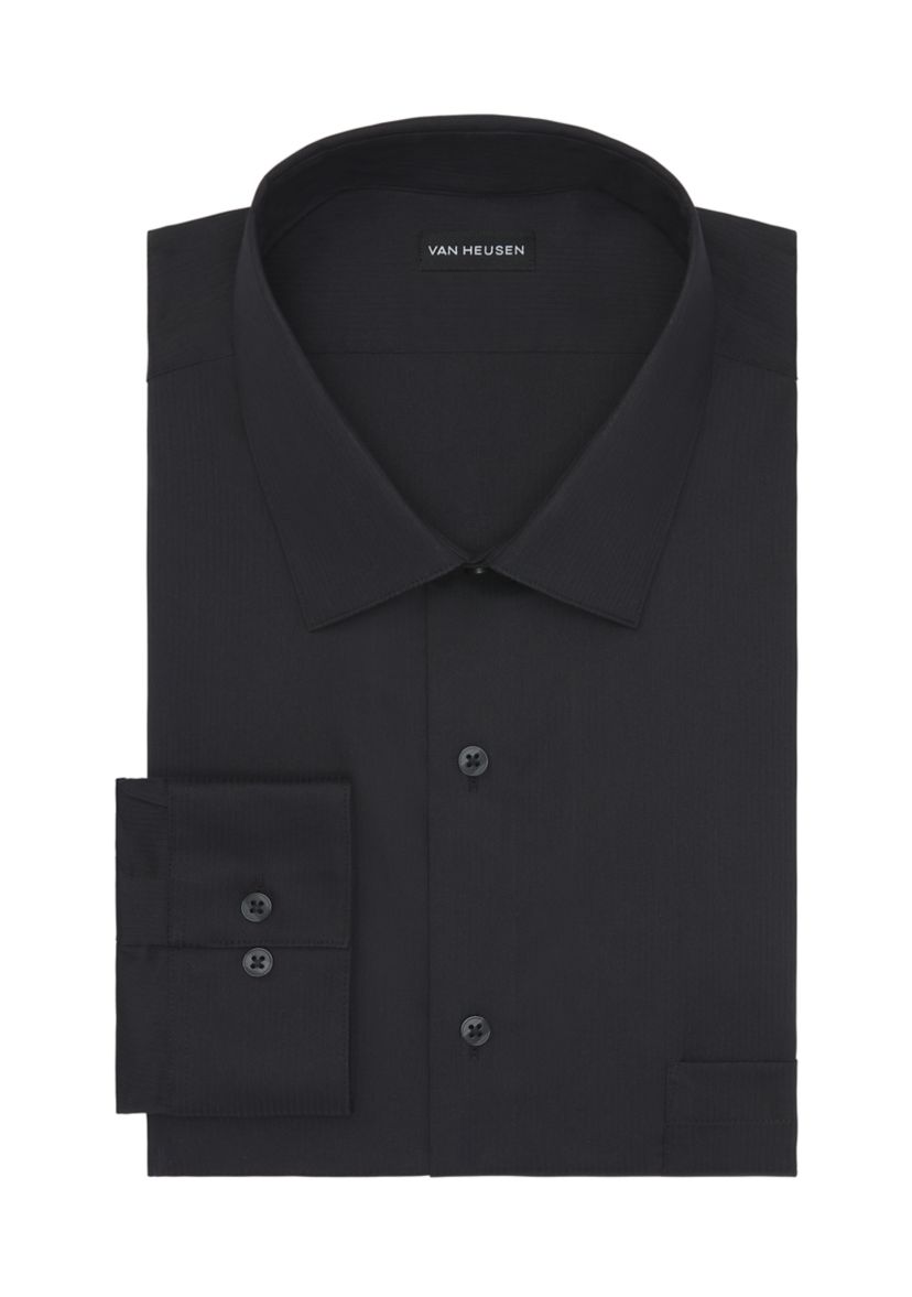 Big & Tall Solid Cotton Dress Shirt 