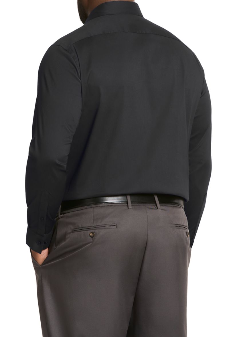 Big & Tall Solid Cotton Dress Shirt 