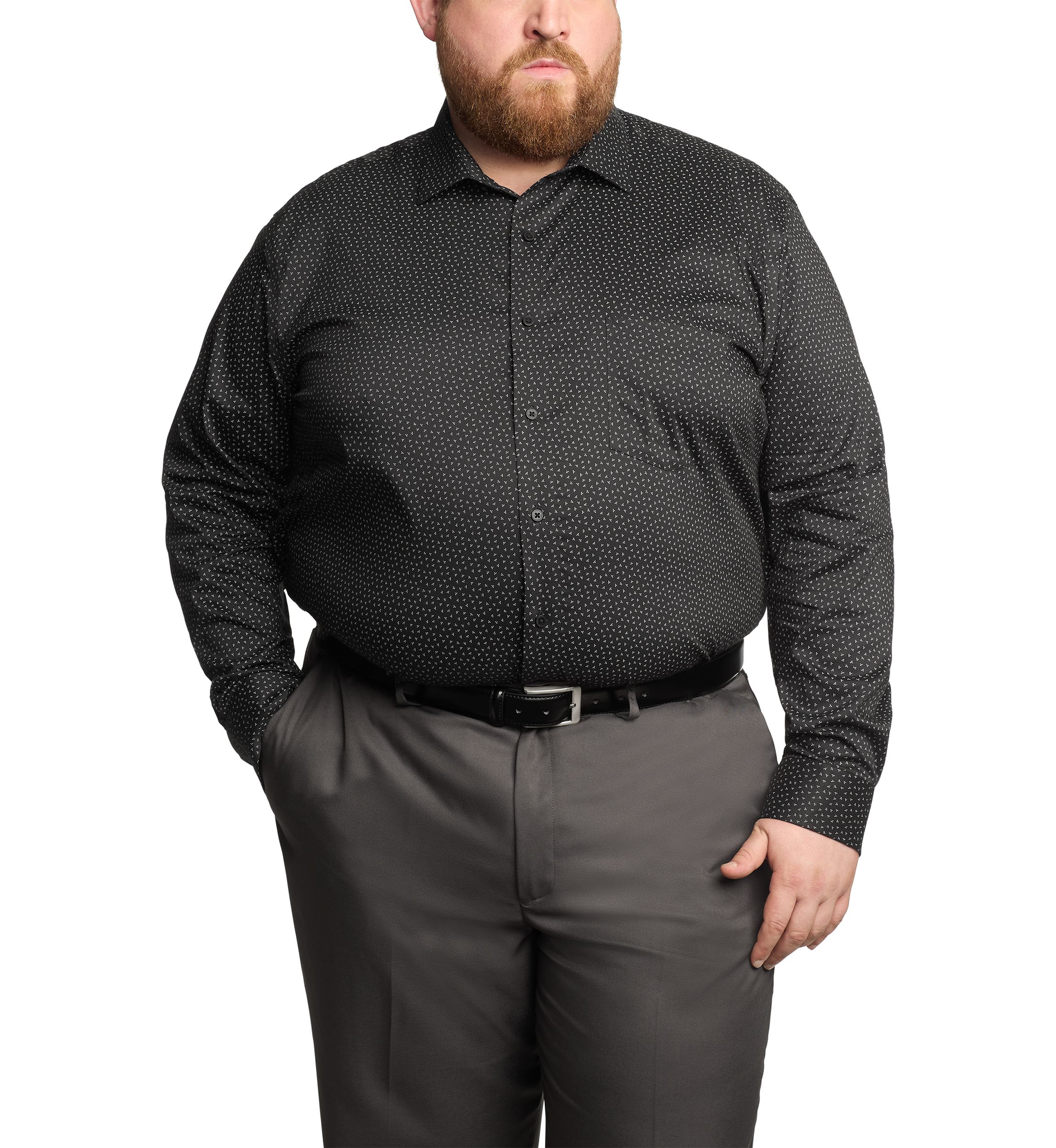 Big & Tall Printed Dress Shirt