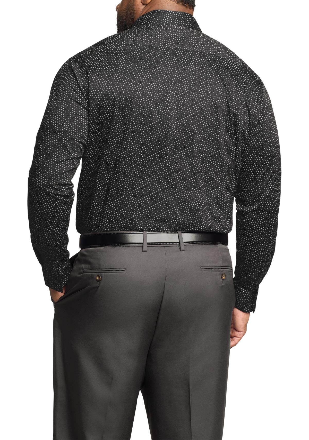 Mens Tall Printed Dress Shirt 