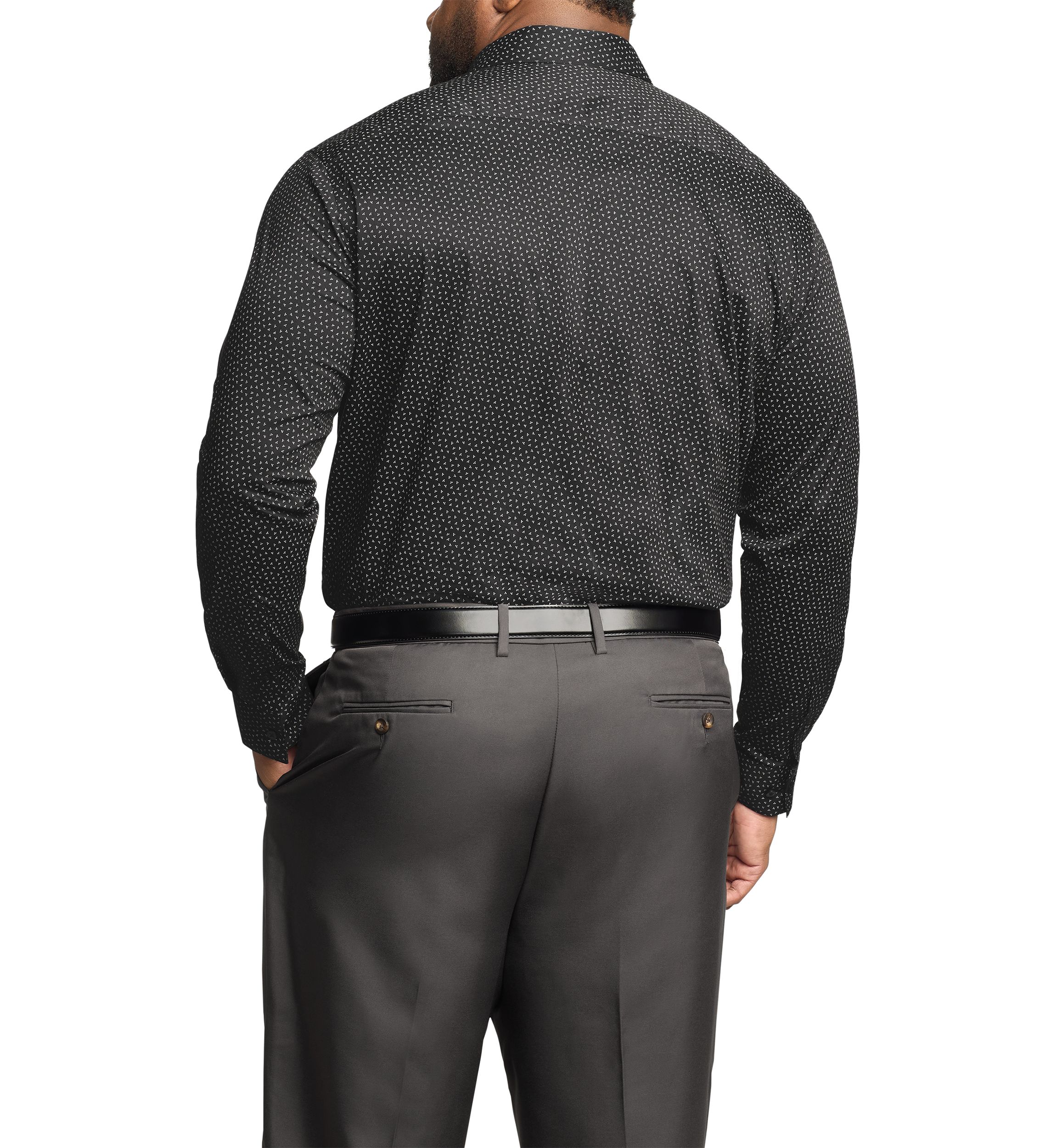 Mens Tall Printed Dress Shirt 