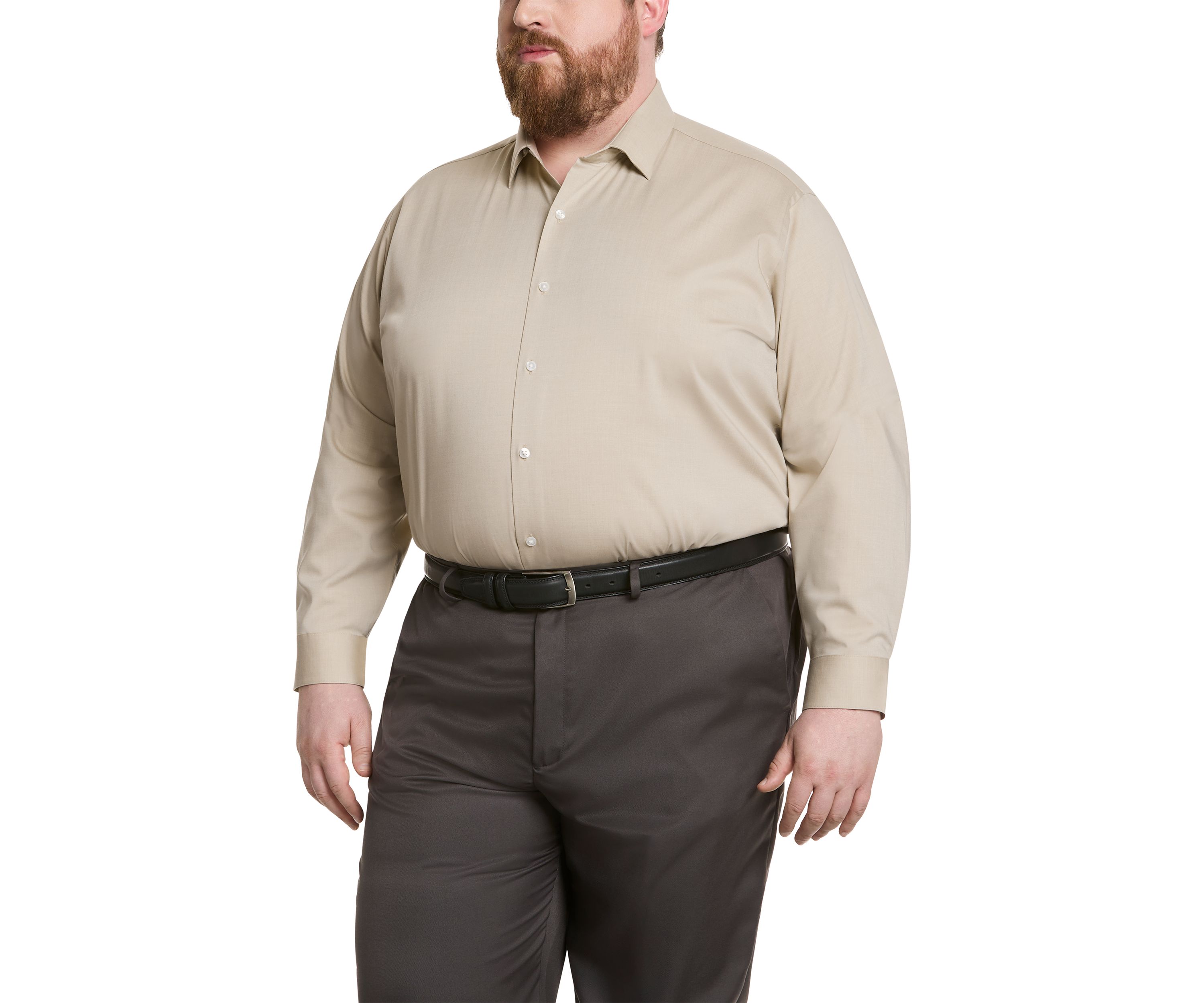 Mens Big Comfort Performance Dress Shirt 