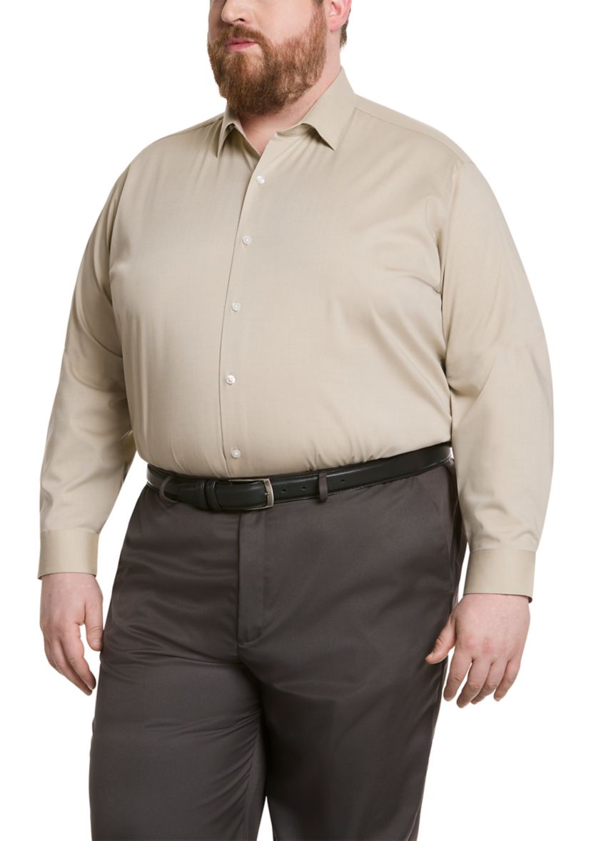 Mens Big Comfort Performance Dress Shirt 