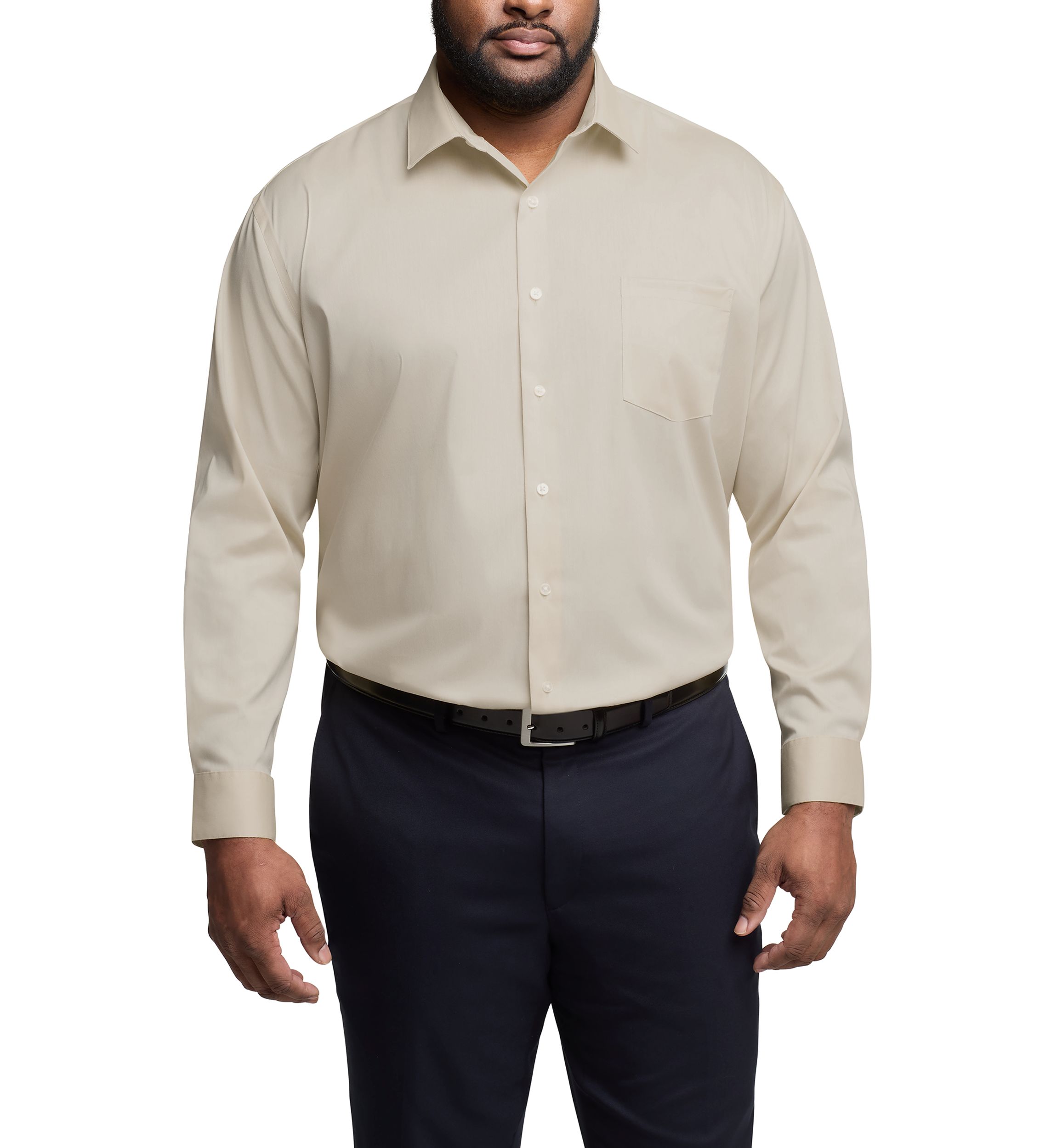 Mens Big Ultra Wrinkle Free Dress Shirt