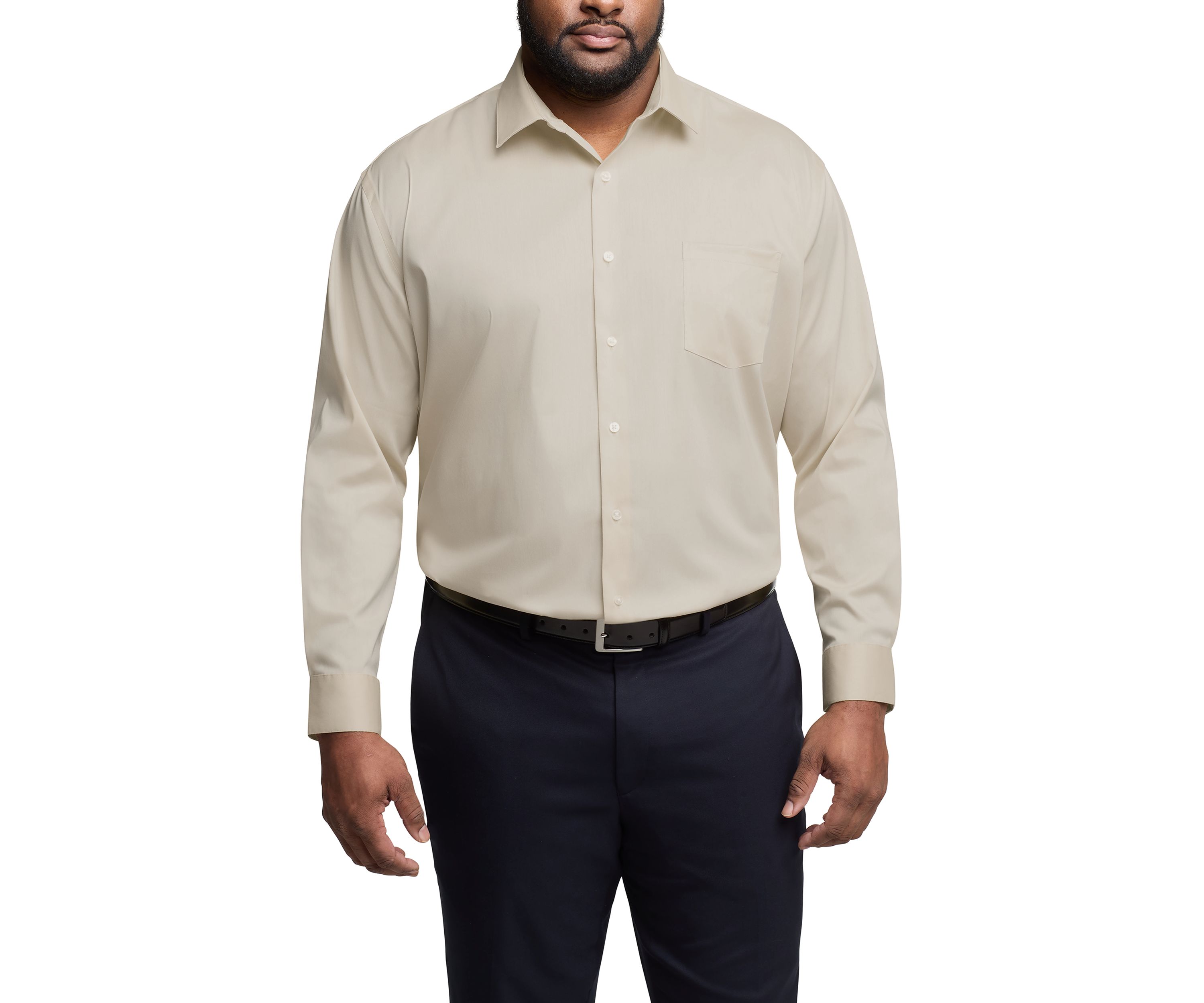 Mens Big Ultra Wrinkle Free Dress Shirt