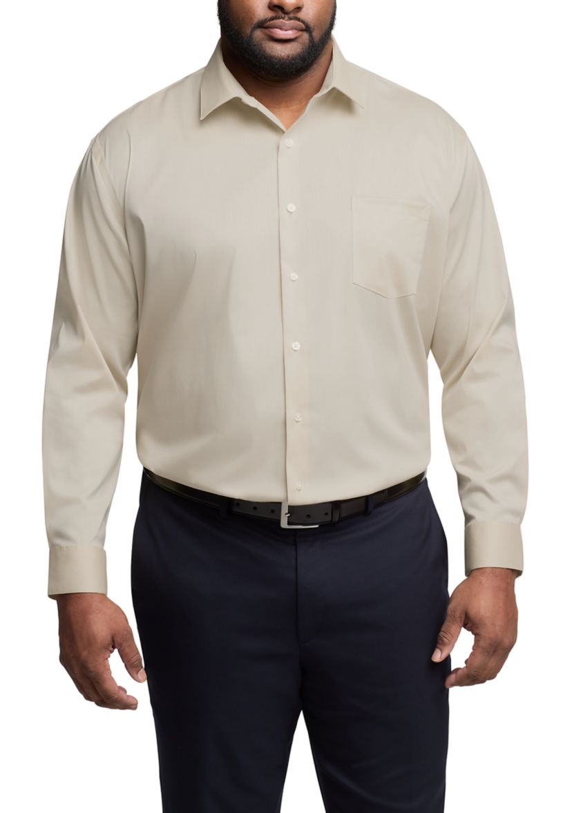 Mens Big Ultra Wrinkle Free Dress Shirt