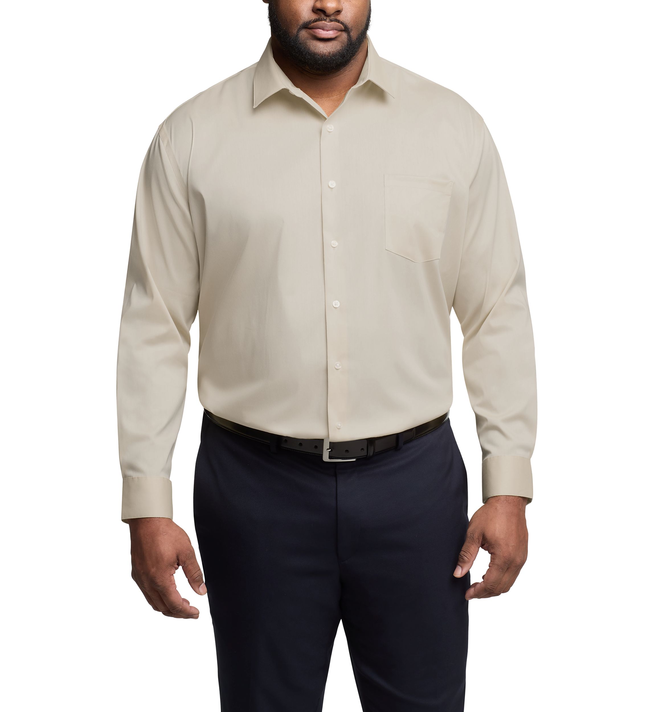 Mens Tall Ultra Wrinkle Free Dress Shirt