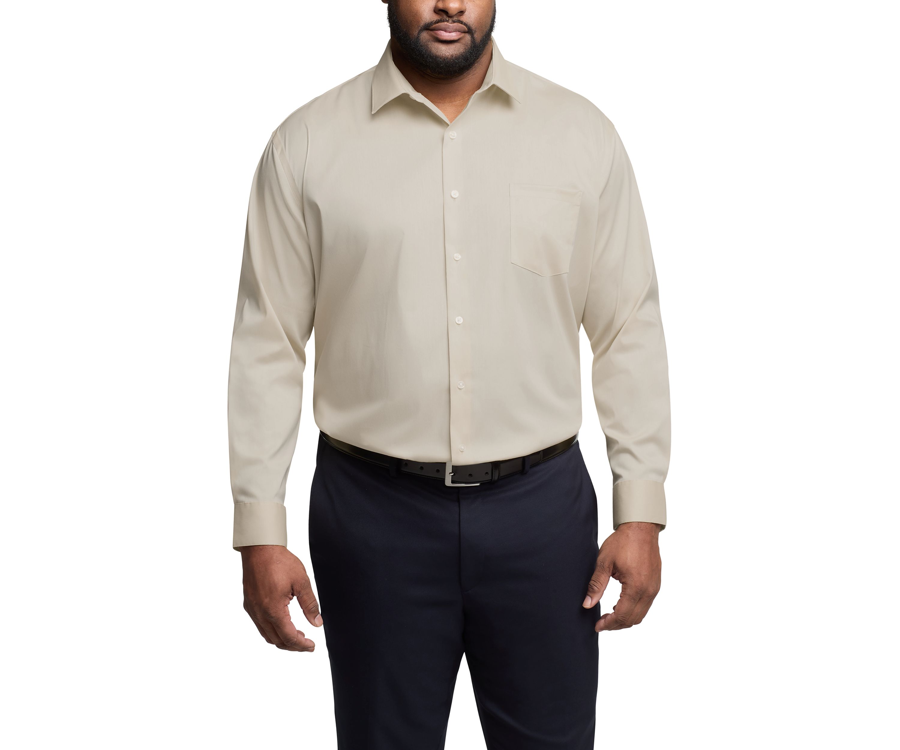 Mens Tall Ultra Wrinkle Free Dress Shirt