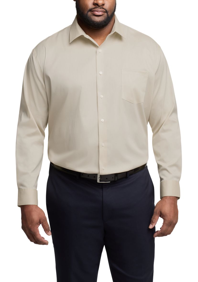 Mens Tall Ultra Wrinkle Free Dress Shirt