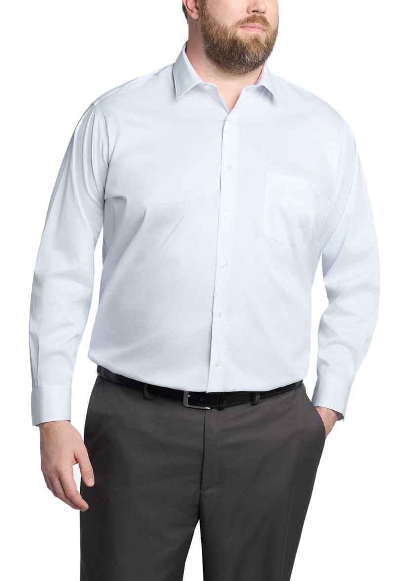 Mens Big Ultra Wrinkle Free Dress Shirt