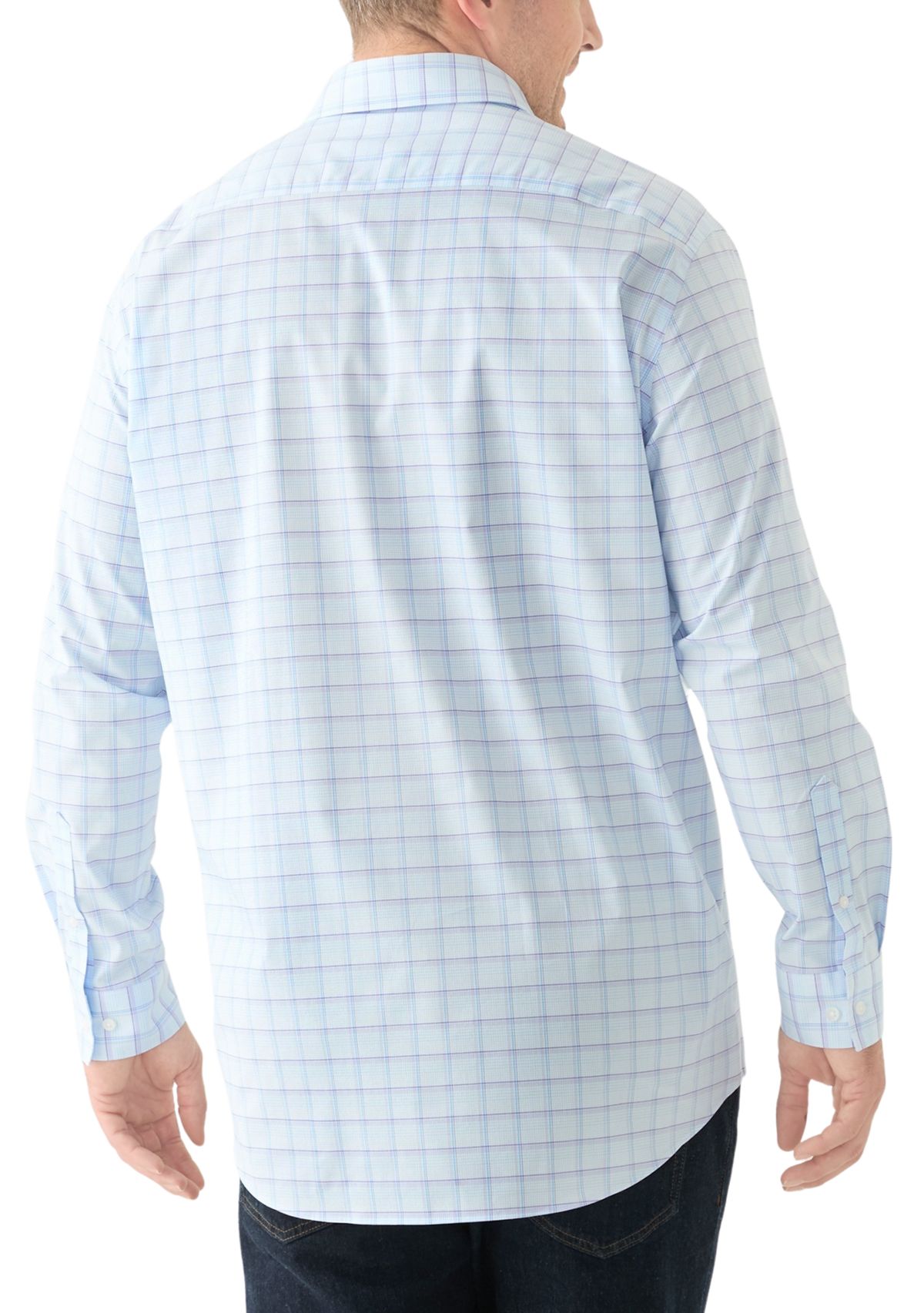 Mens Big Fit   Ultra Wrinkle Free  Dress Shirt, Flex Collar