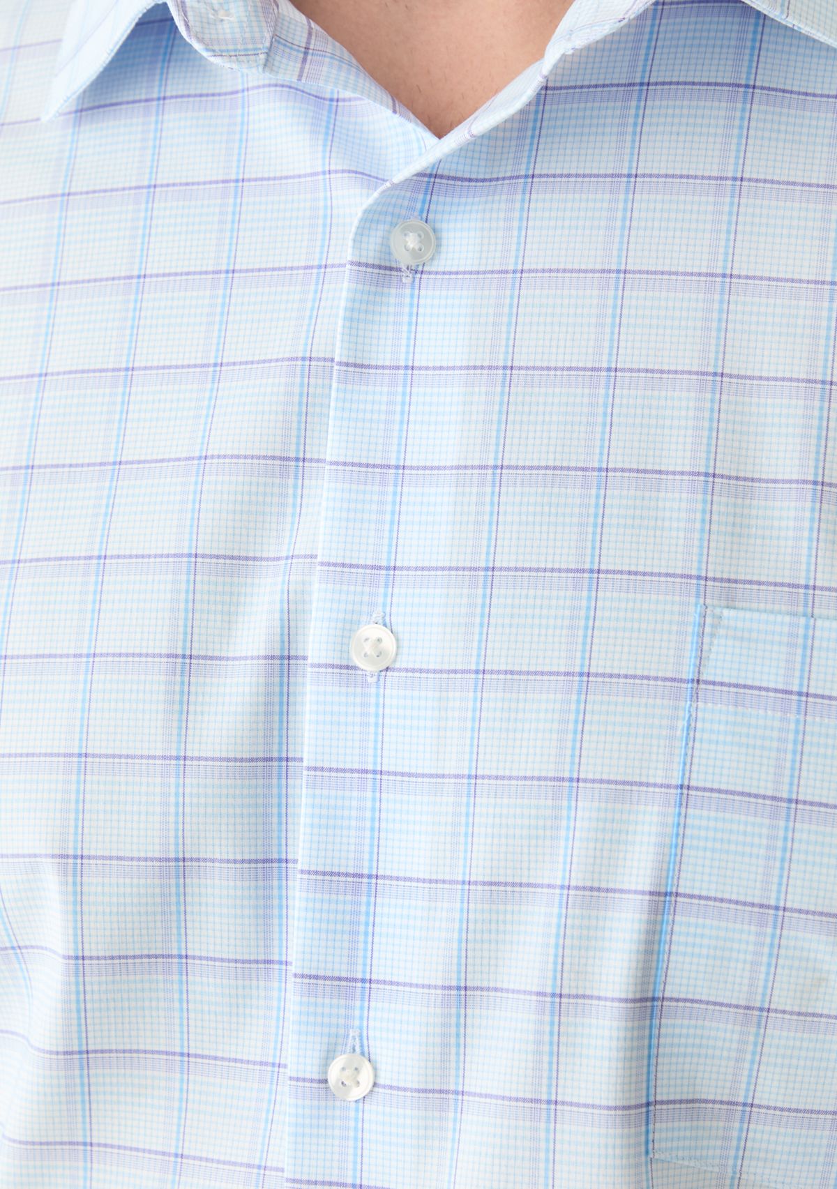 Mens Big Fit   Ultra Wrinkle Free  Dress Shirt, Flex Collar