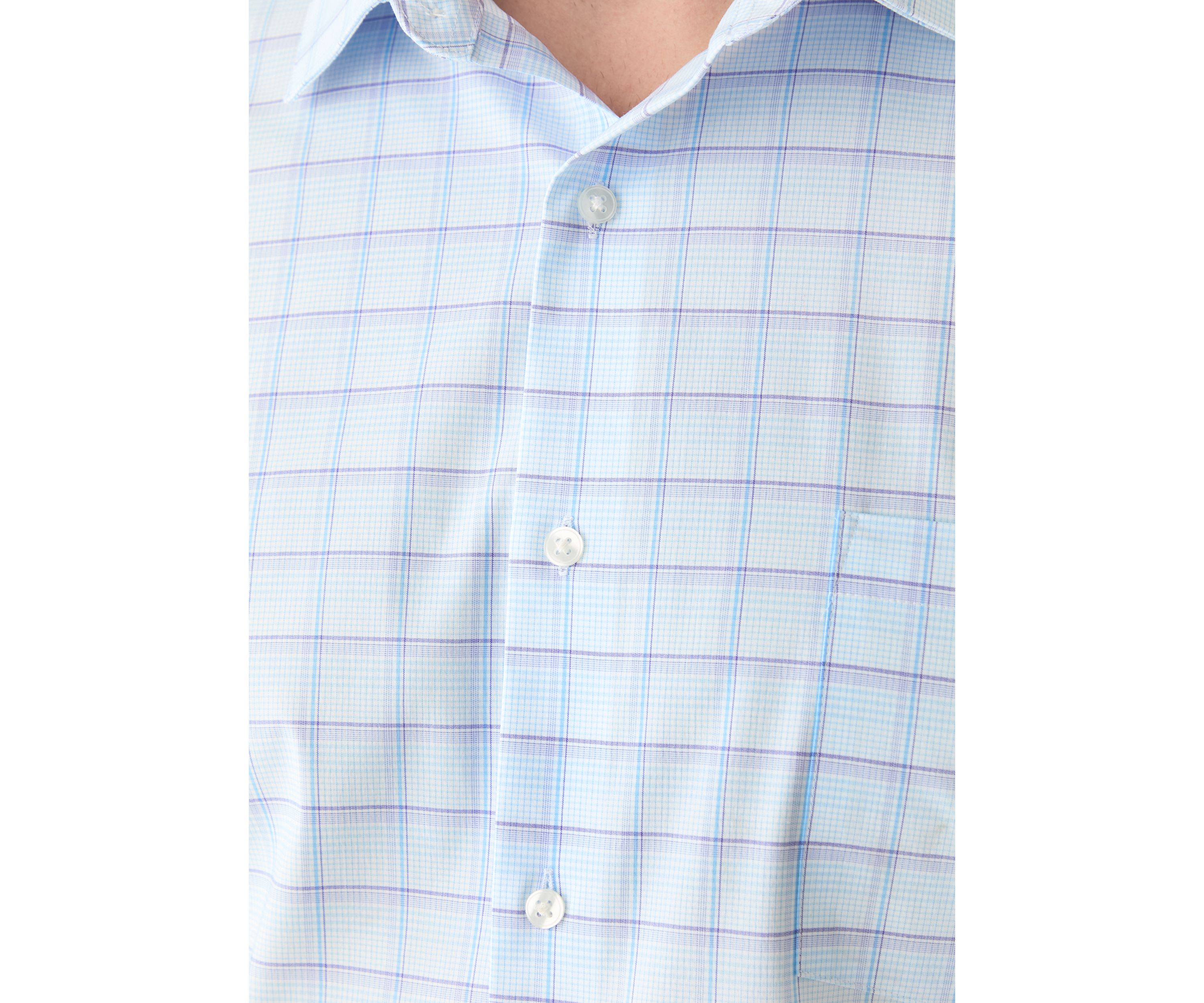 Mens Big Fit   Ultra Wrinkle Free  Dress Shirt, Flex Collar