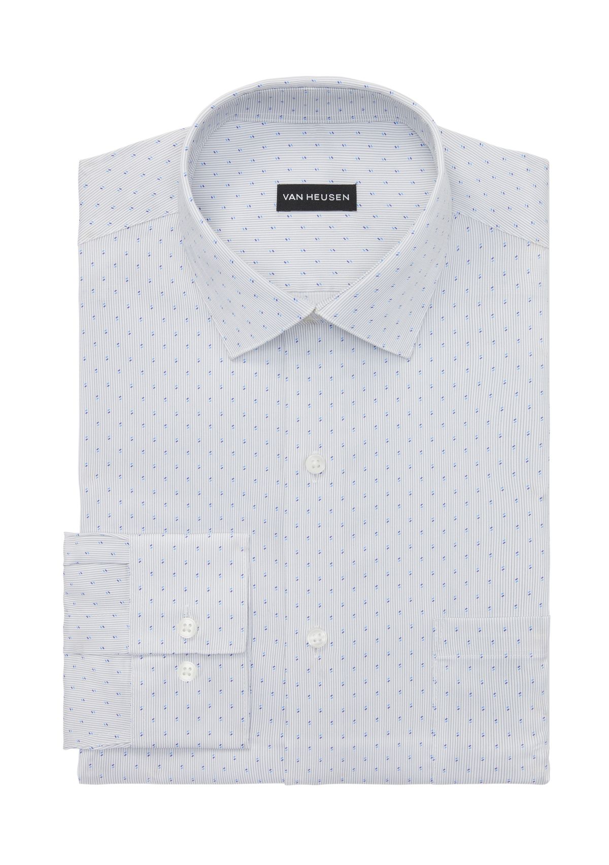 Mens Big Ultra Wrinkle Free Dress Shirt, Flex Collar