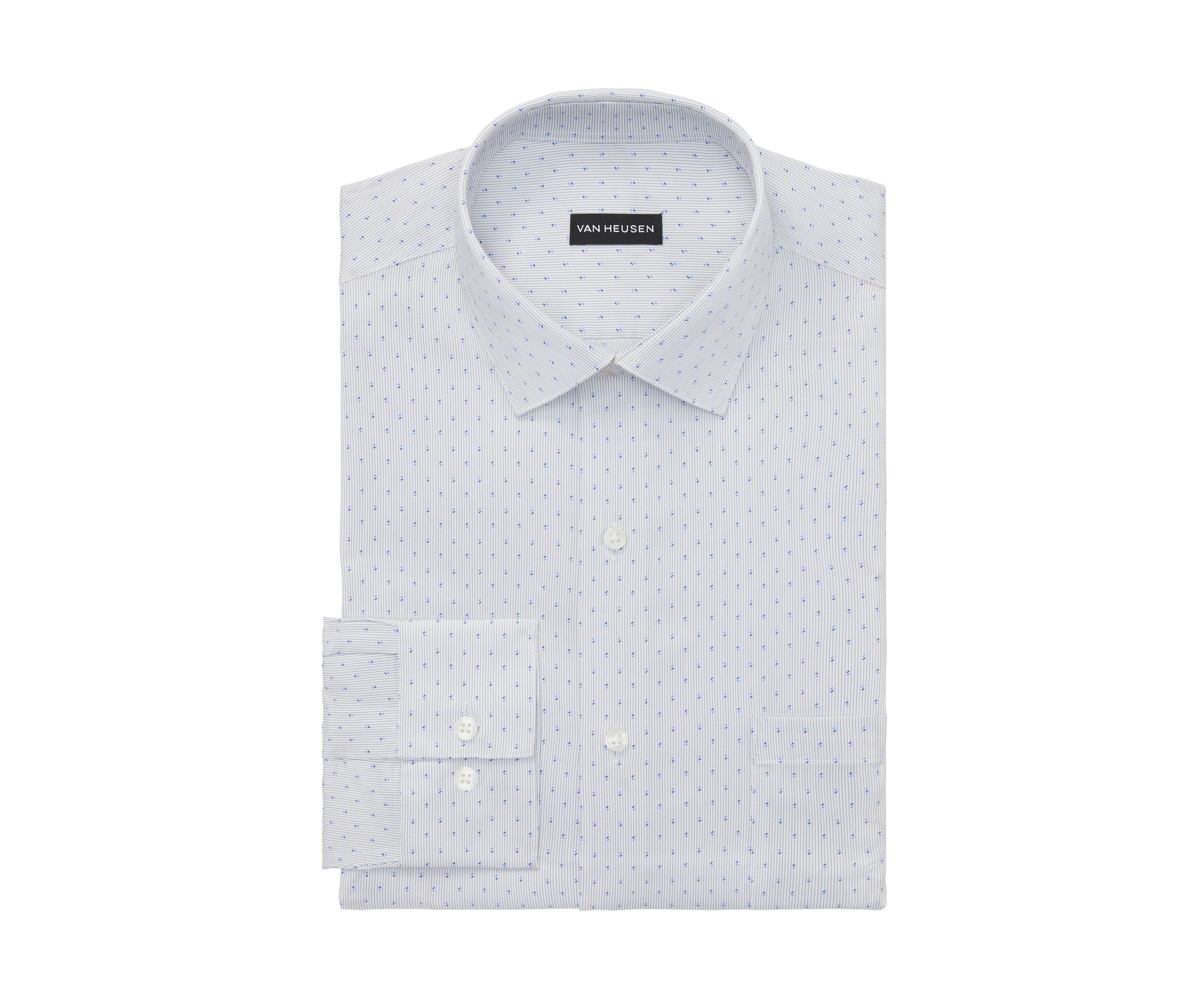 Mens Big Ultra Wrinkle Free Dress Shirt, Flex Collar