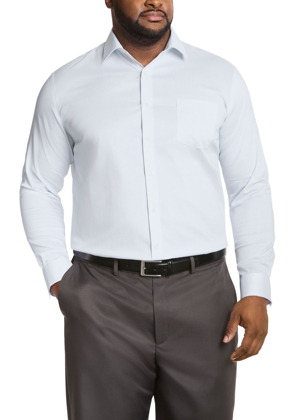 Big & Tall Ultra Wrinkle Free Flex Collar Dress Shirt