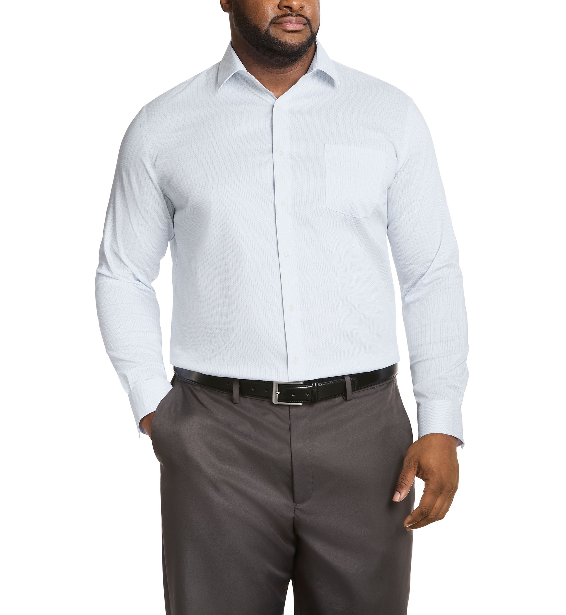 Big & Tall Ultra Wrinkle Free Flex Collar Dress Shirt