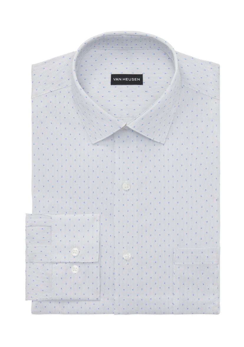 Mens Tall Ultra Wrinkle Free Dress Shirt, Flex Collar