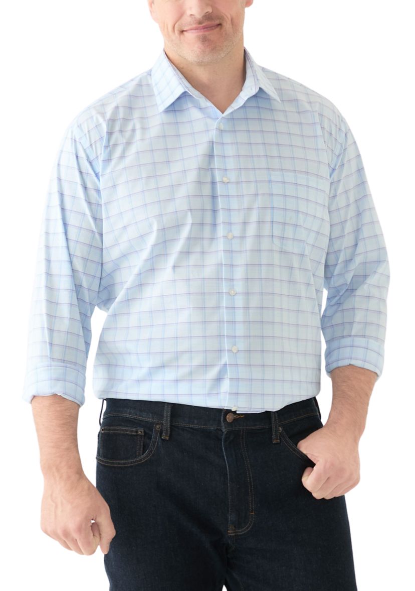 Mens Tall Ultra Wrinkle Free Dress Shirt