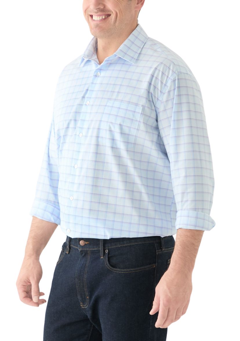 Mens Tall Ultra Wrinkle Free Dress Shirt