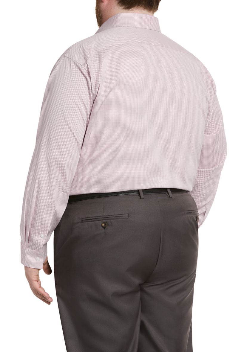 Mens Big Comfort Performance Dress Shirt