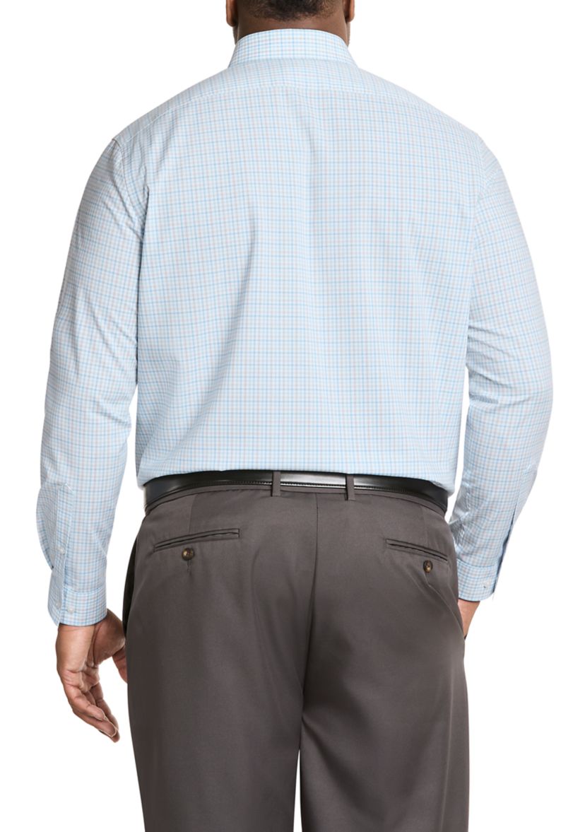 Mens Tall Comfort Performance Dress Shirt