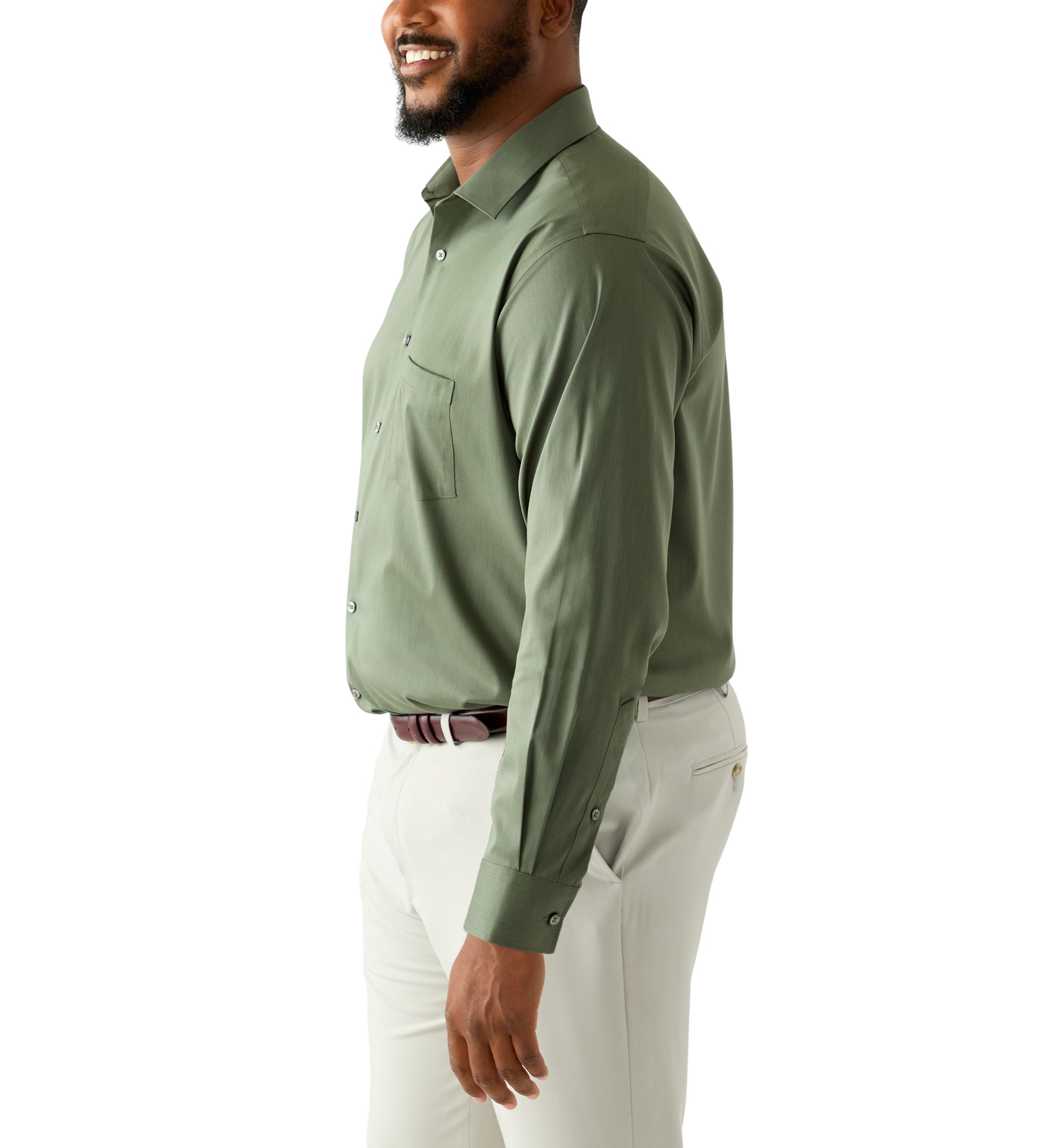 Big & Tall Ultra Wrinkle-Free Flex Collar Dress Shirt