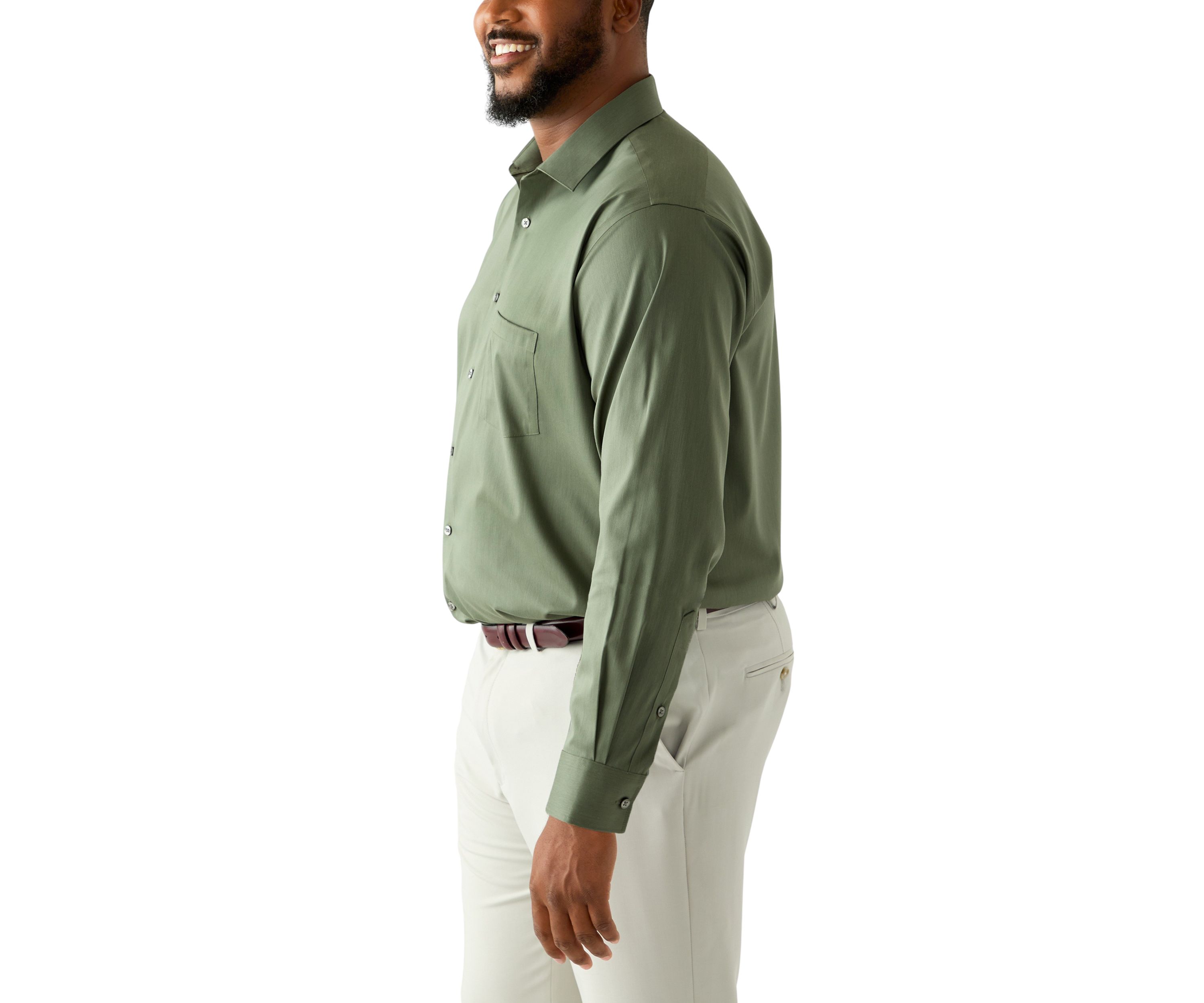 Big & Tall Ultra Wrinkle-Free Flex Collar Dress Shirt