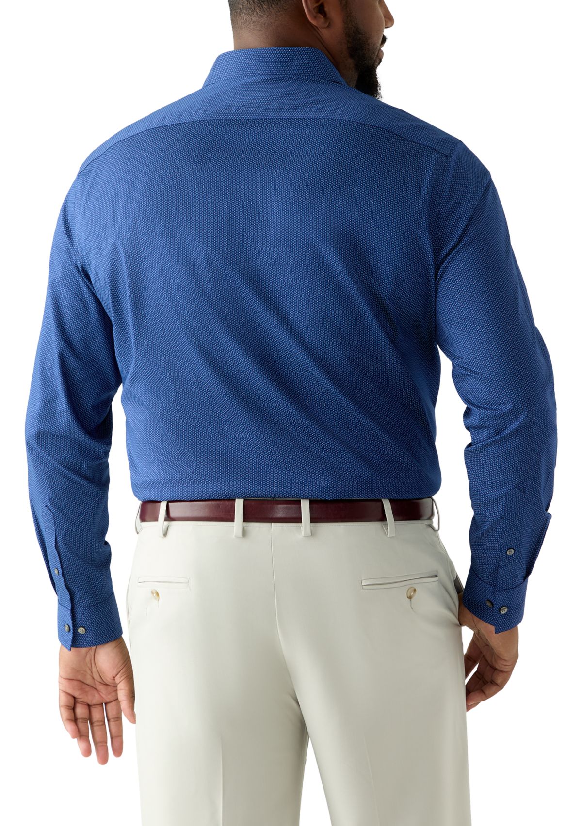 Mens Big Long Sleeve Button Down Shirt 