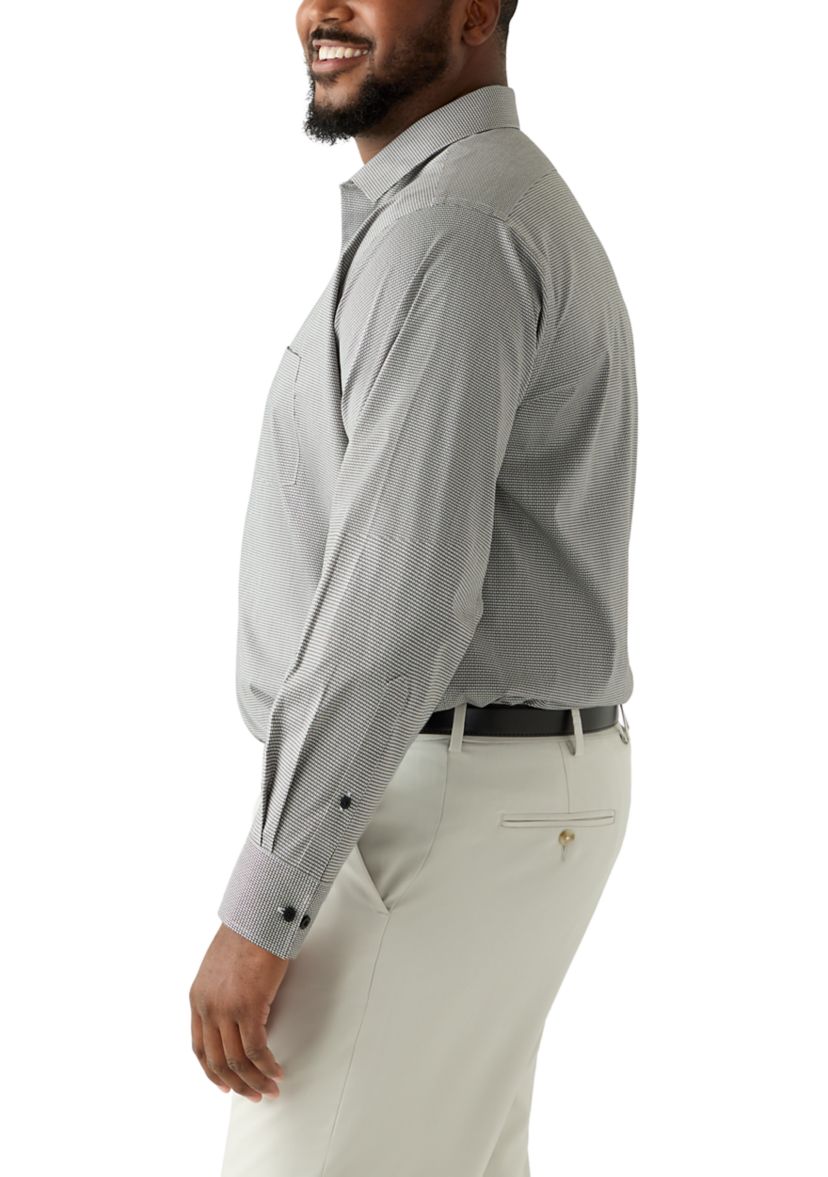 Mens Big Long Sleeve Button Down Shirt 