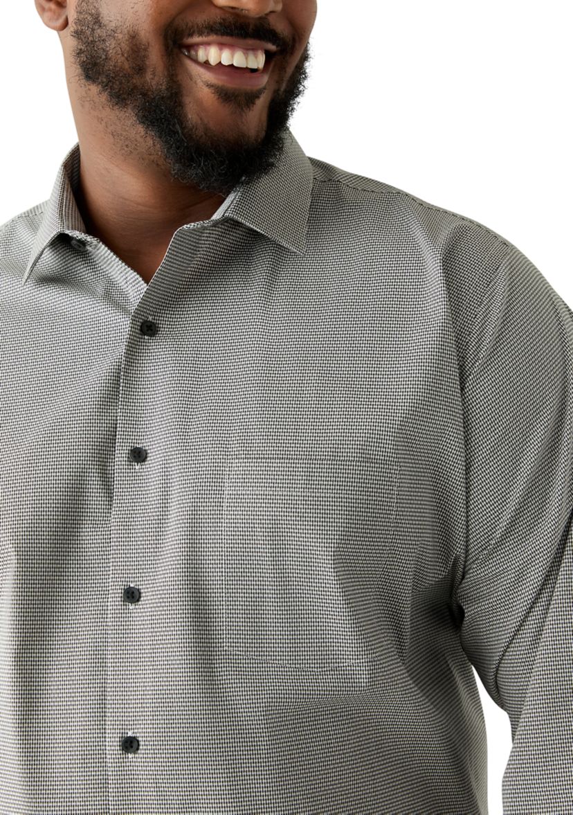Mens Big Long Sleeve Button Down Shirt 
