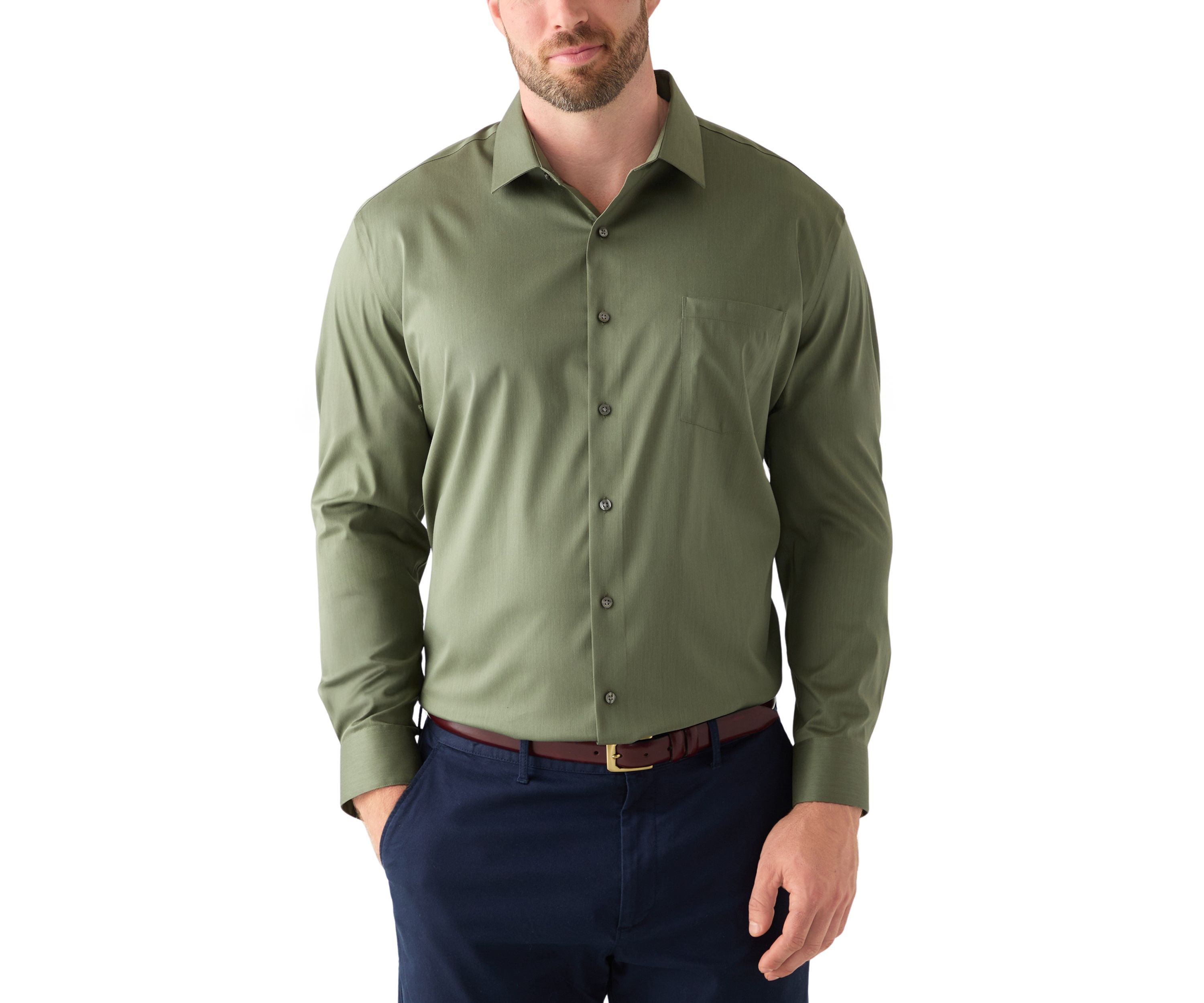 Big & Tall Ultra Wrinkle Free Flex Collar Dress Shirt