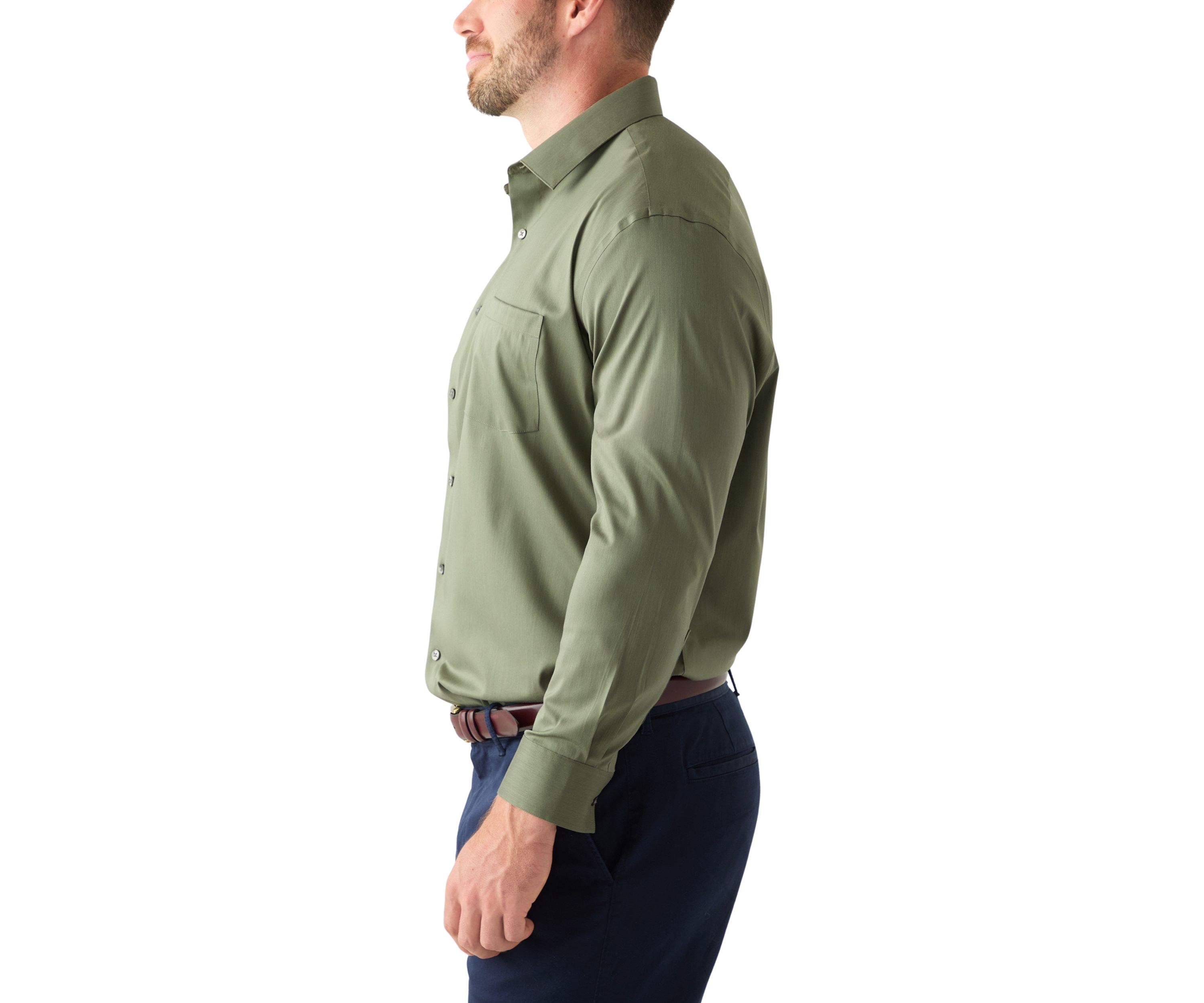 Big & Tall Ultra Wrinkle Free Flex Collar Dress Shirt