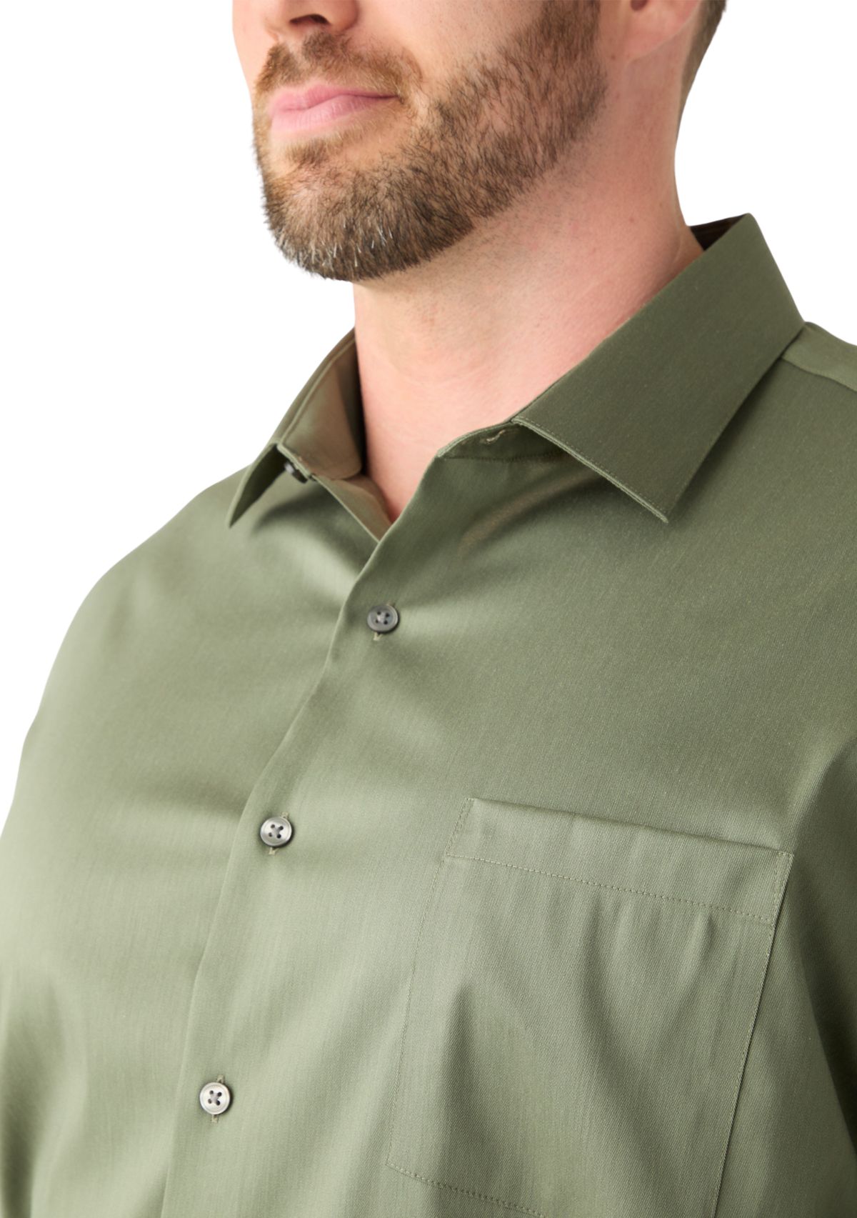 Big & Tall Ultra Wrinkle Free Flex Collar Dress Shirt