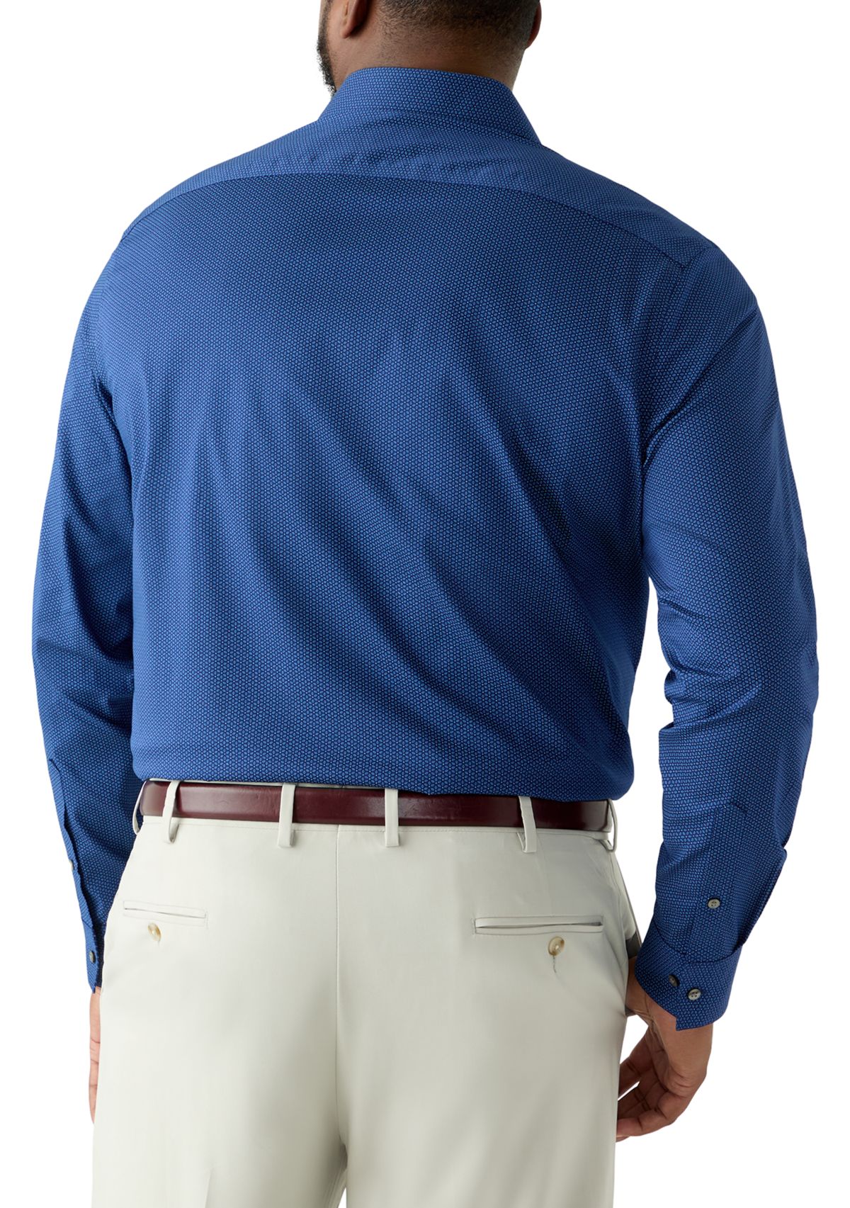 Big & Tall Wrinkle Free Printed Dress Shirt