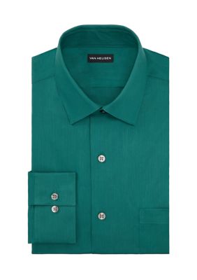 Van Heusen Men's Big & Tall Everyday Defense Button Up Shirt, Green, 20 34/35