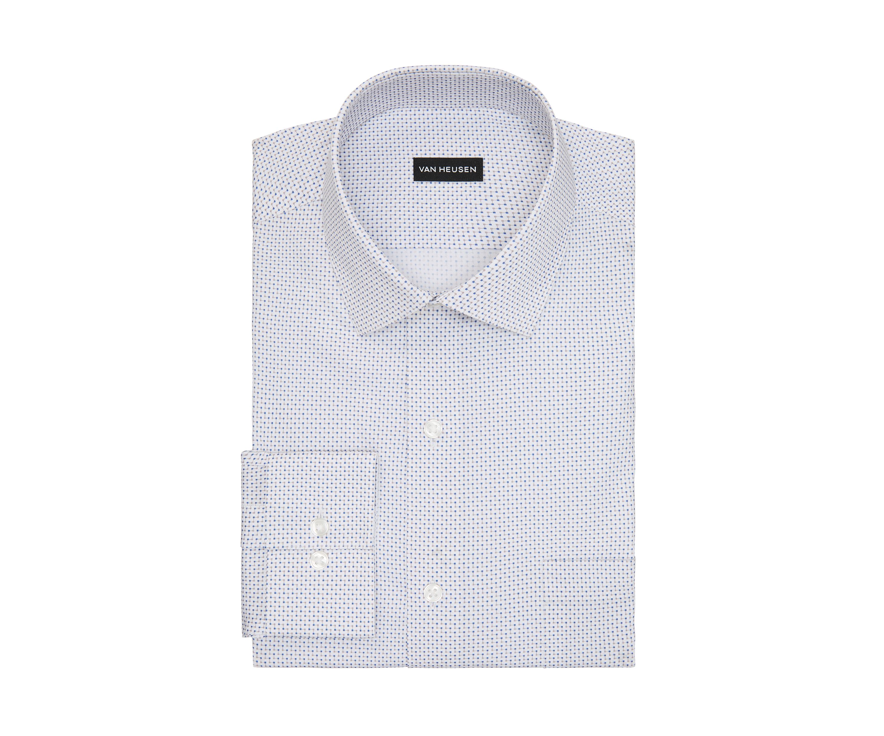 Mens Big Ultra Wrinkle Free Fit Dress Shirt, Flex Collar