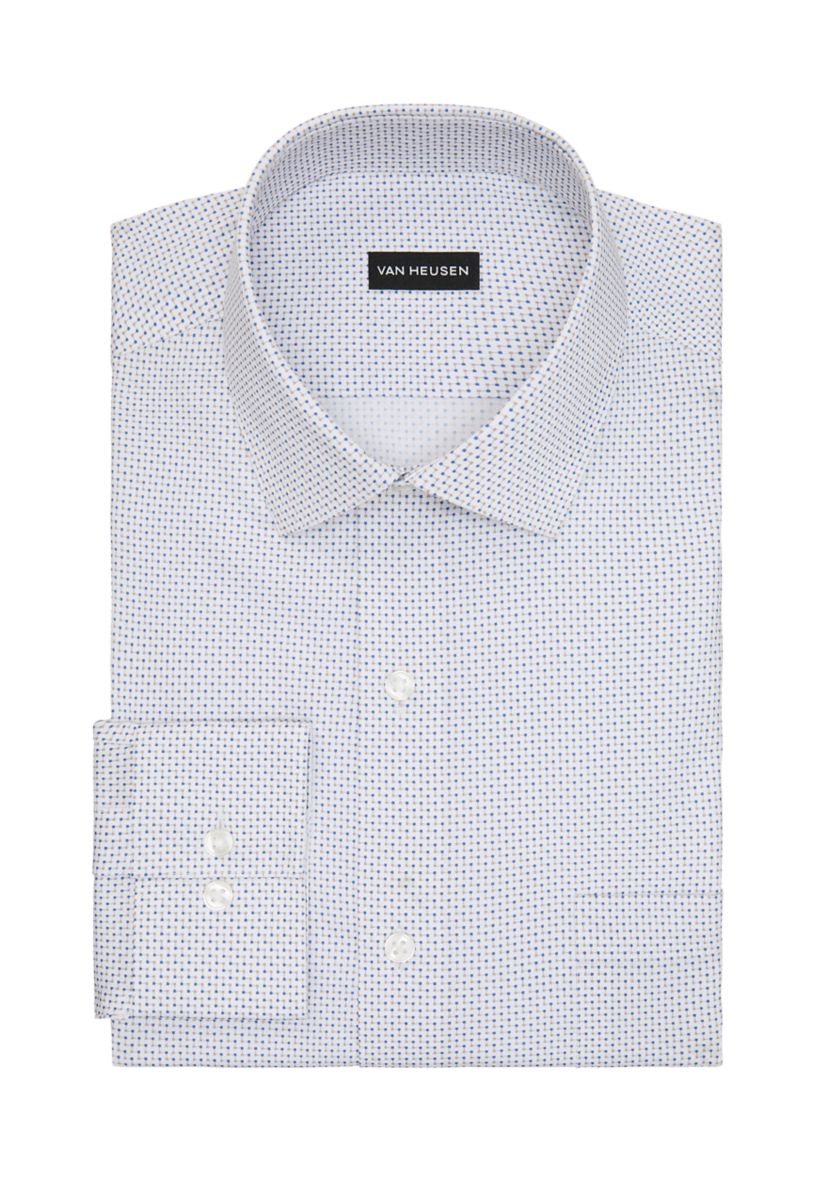 Mens Big Ultra Wrinkle Free Fit Dress Shirt, Flex Collar