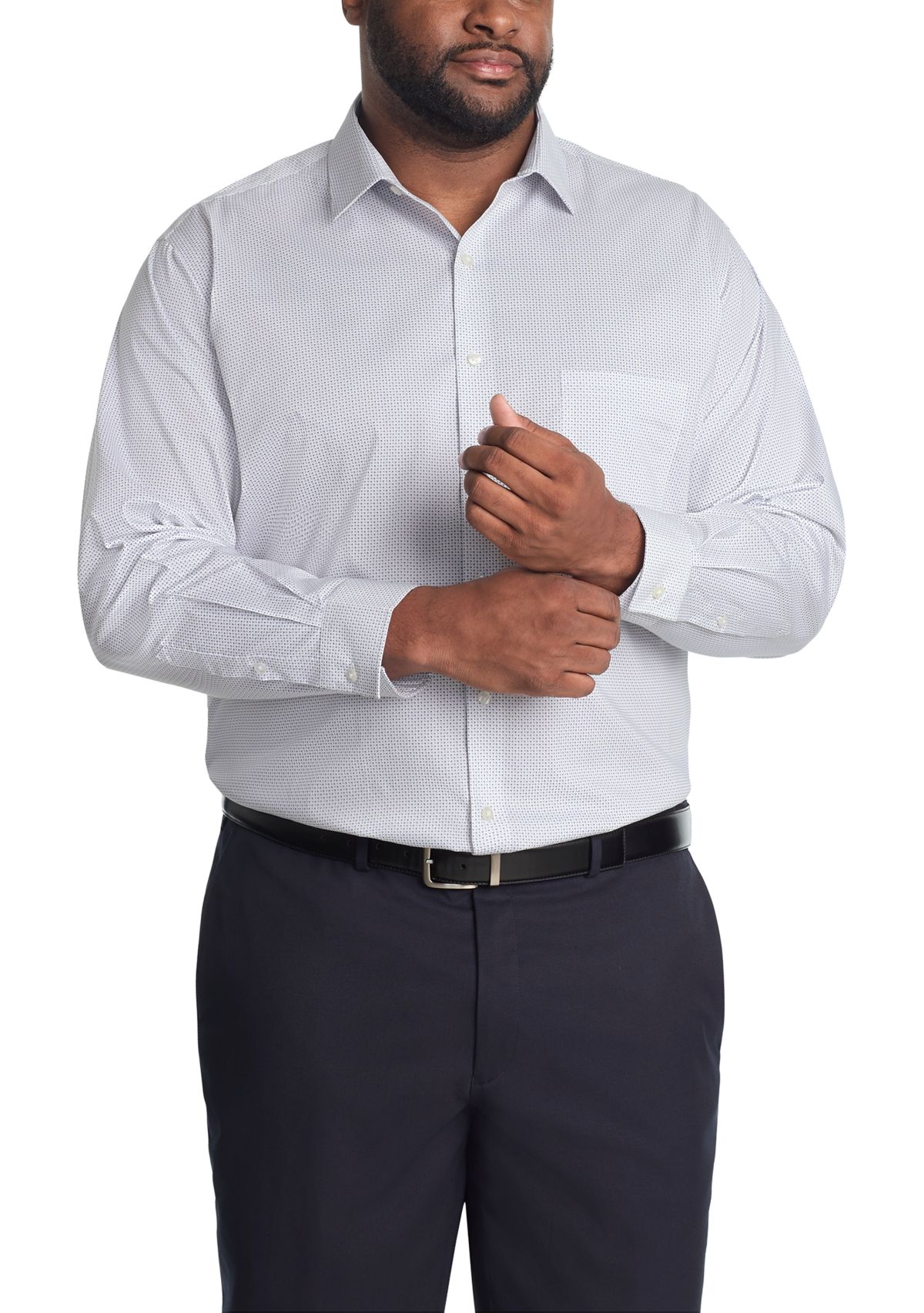 Big & Tall Ultra Wrinkle Free Flex Collar Dress Shirt