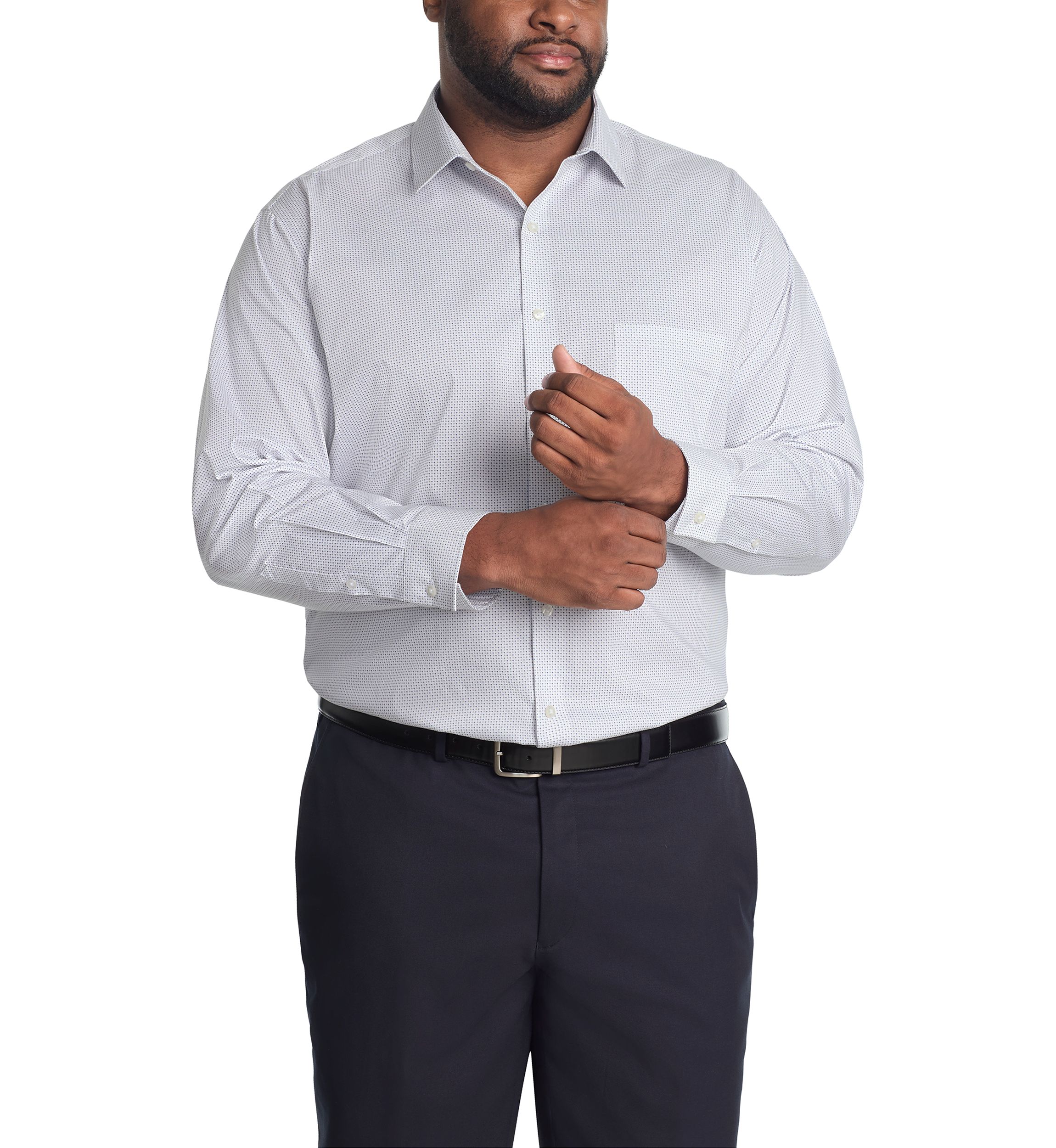 Big & Tall Ultra Wrinkle Free Flex Collar Dress Shirt