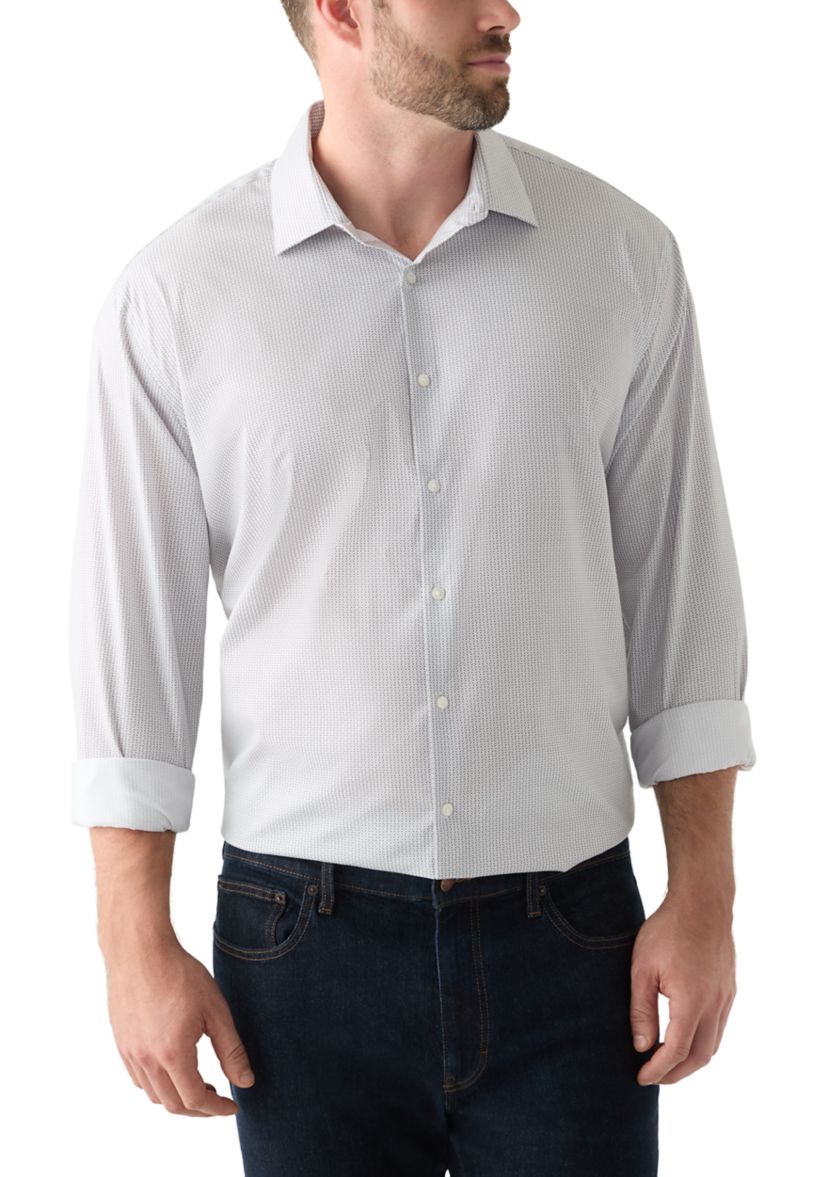 Van Heusen Men's Tall Comfort Performance Printed Dress Shirt | Belk