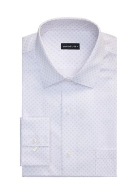 Van Heusen Men's Big Print Button Down Shirt, Blue, 19 34/35