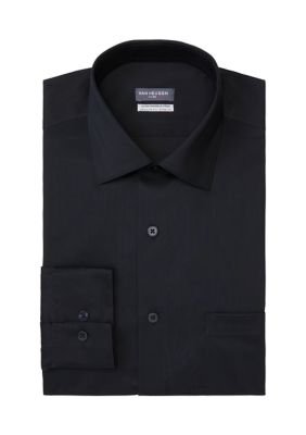 Van Heusen Men's Wrinkle-Free Stretch Flex Collar Plaid Gray Size 15.5X32-33