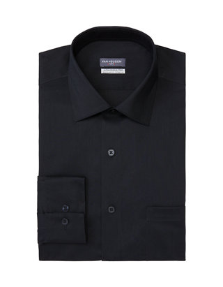 Van Heusen Men Dress Shirt long sleeve  size S/P  14-14 1/2 no iron classic 