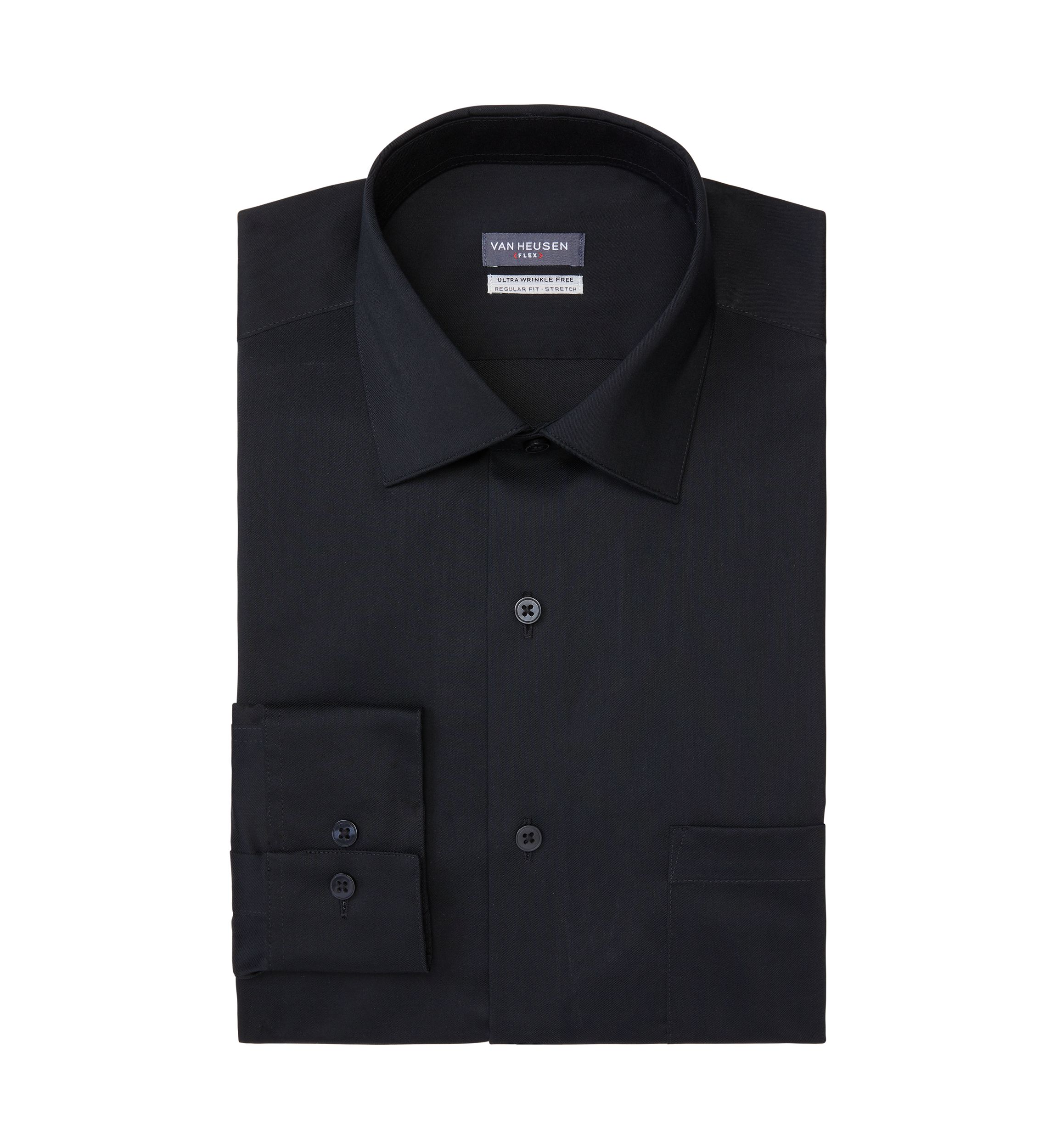 Mens Ultra Wrinkle Free Stretch Collar Shirt