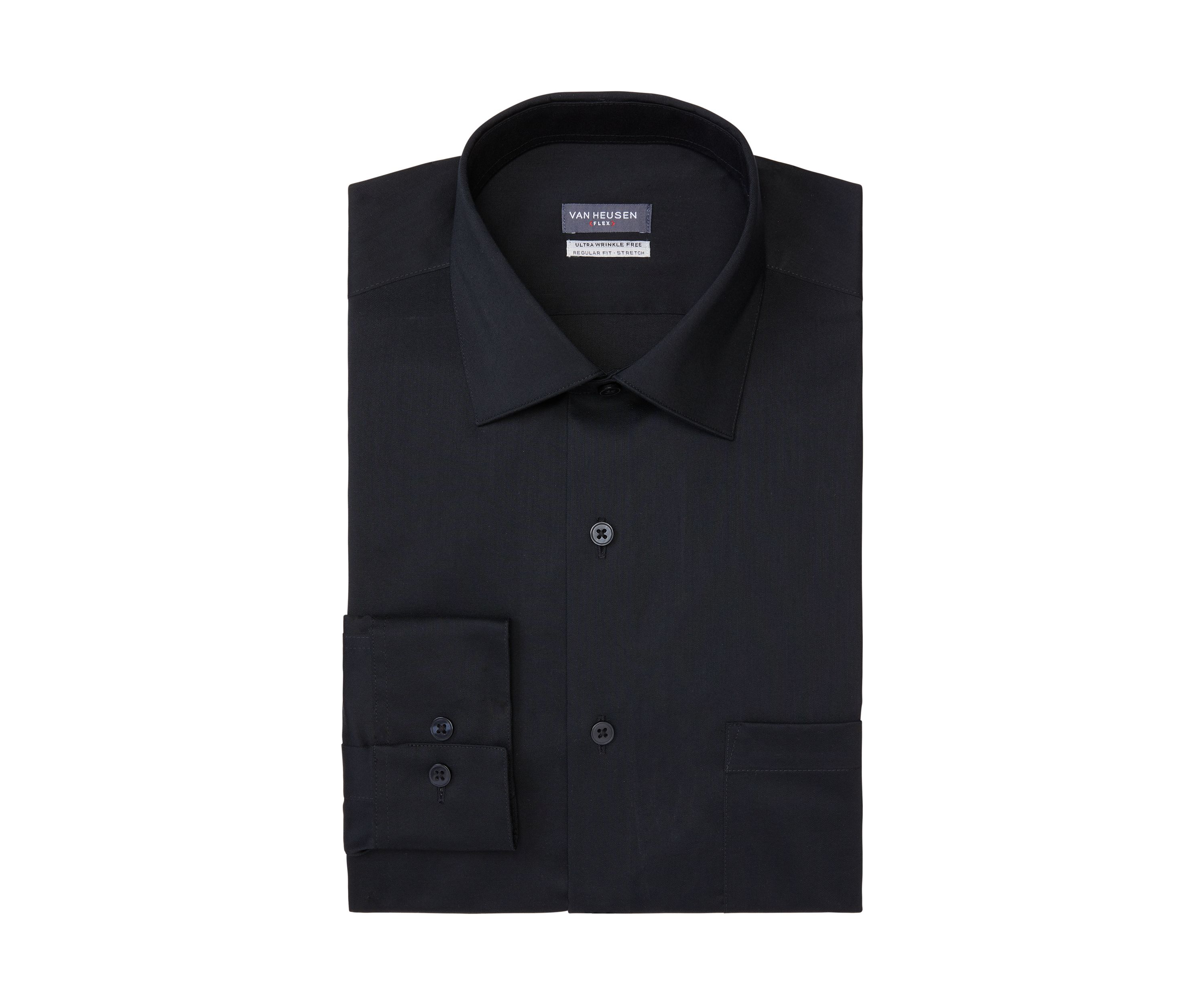 Mens Ultra Wrinkle Free Stretch Collar Shirt