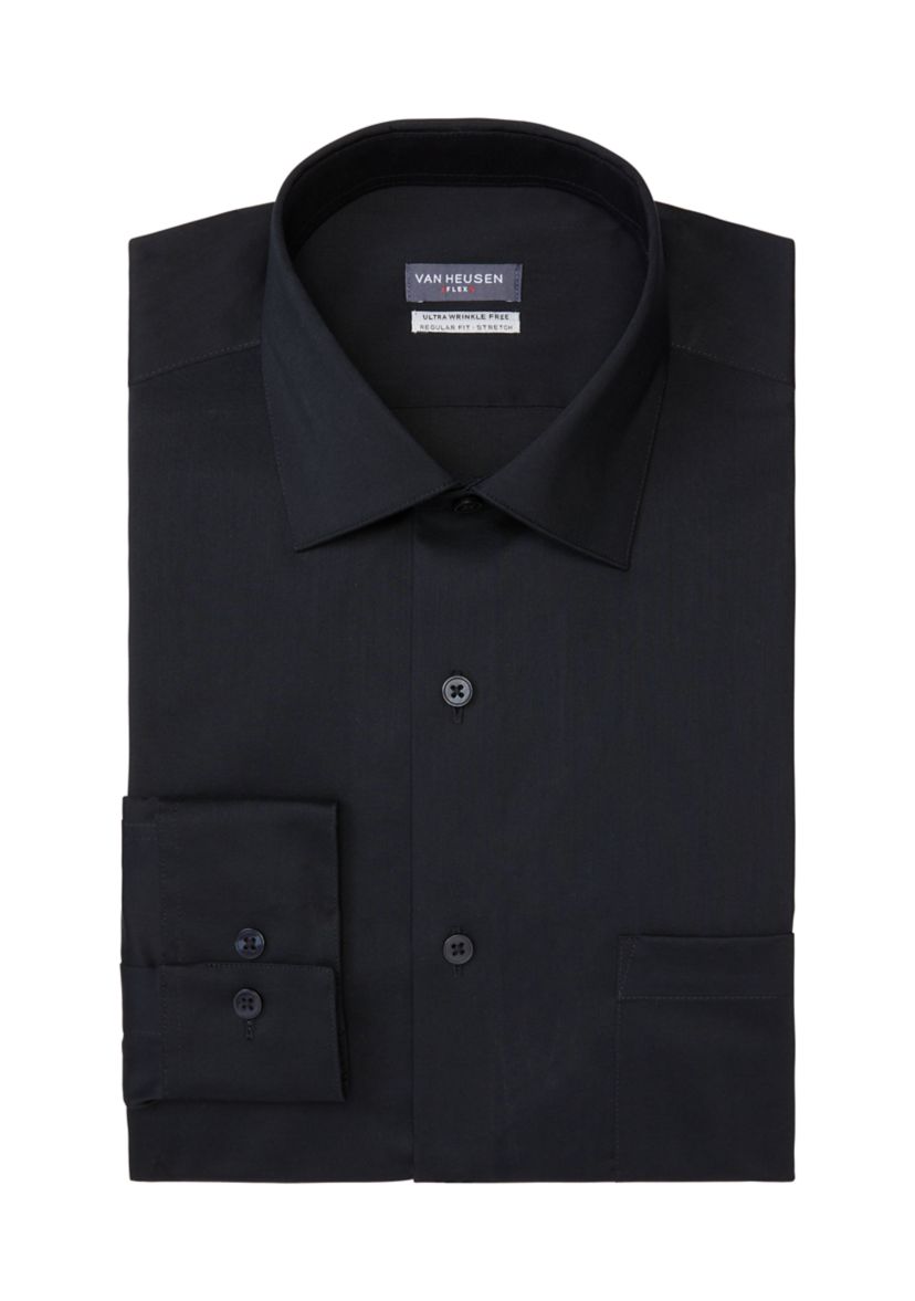 Mens Ultra Wrinkle Free Stretch Collar Shirt
