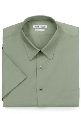 Short Sleeve Poplin Dress Shirt